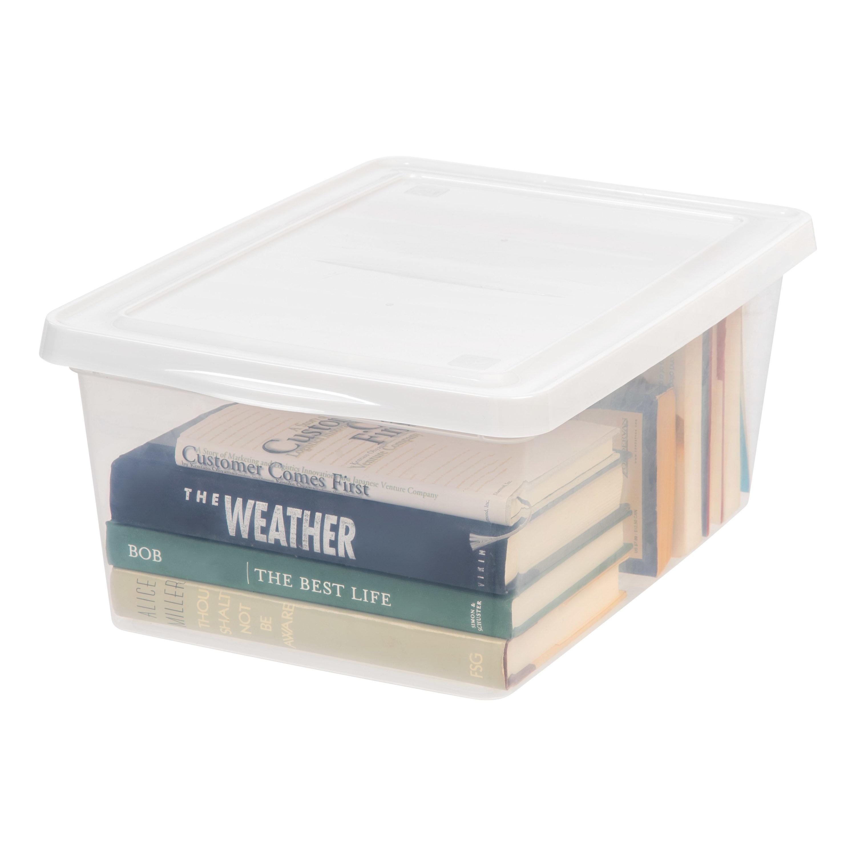 IRIS USA 17 Quart Clear Storage Box, Clear