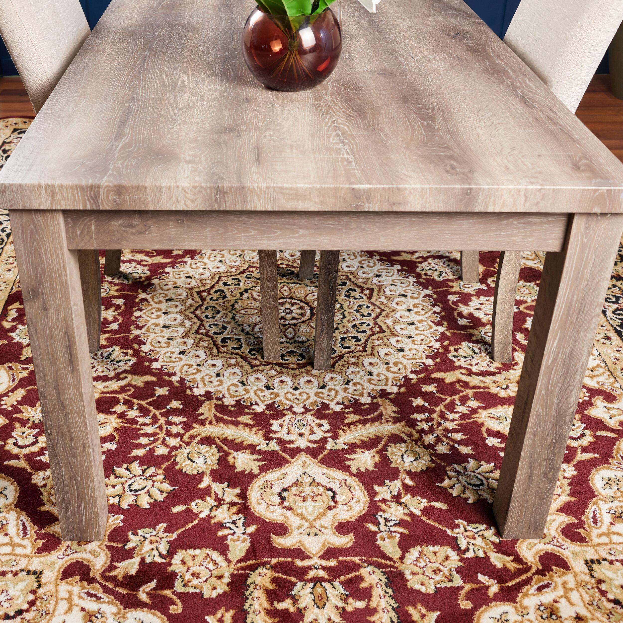 World Rug Gallery Traditional Oriental Medallion Area Rug - Burgundy 7'10" x 10'2"