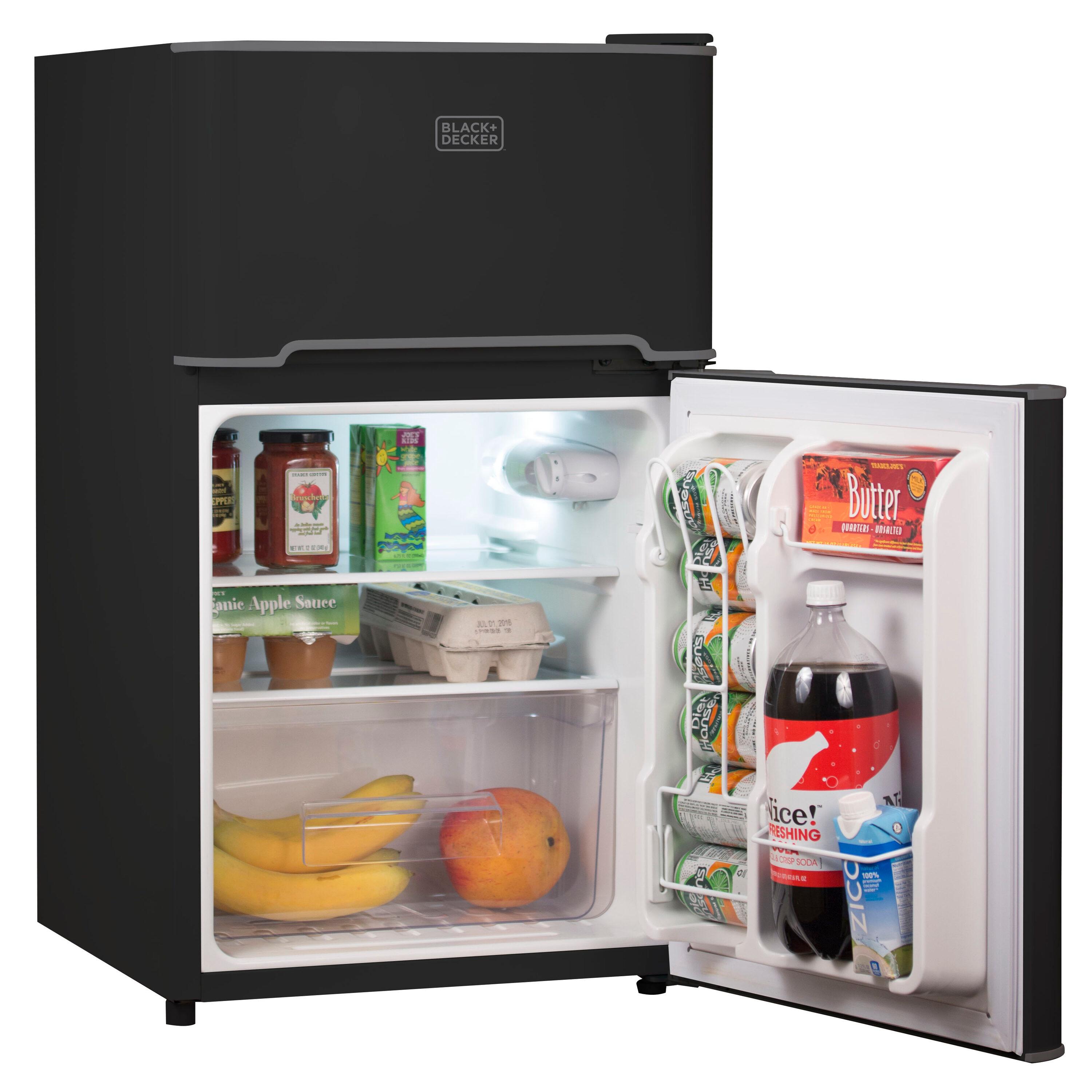 BLACK+DECKER Black + Decker 3.1 cu. ft. Freestanding Mini Fridge with Freezer