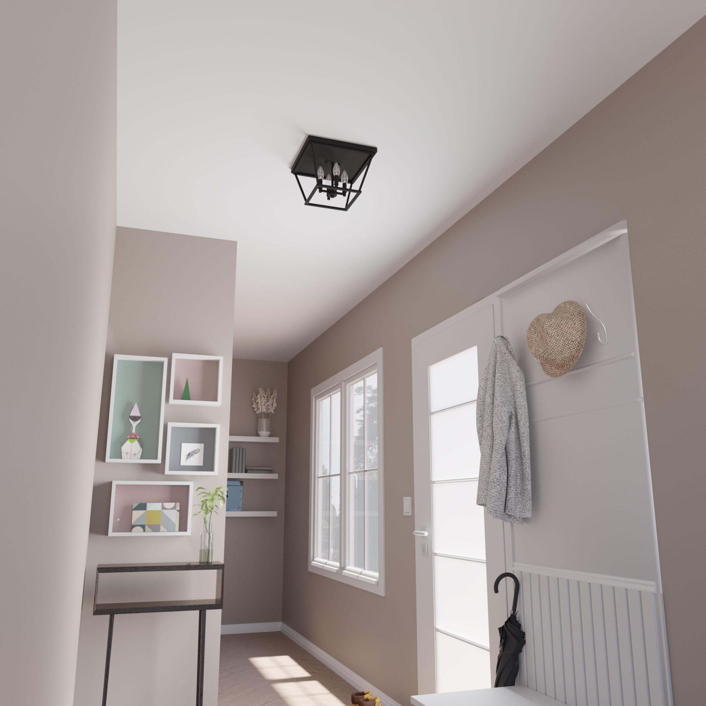 Hunter Fan Laurel Ridge 4 - Light 14'' Lantern Square / Rectangle Flush Mount