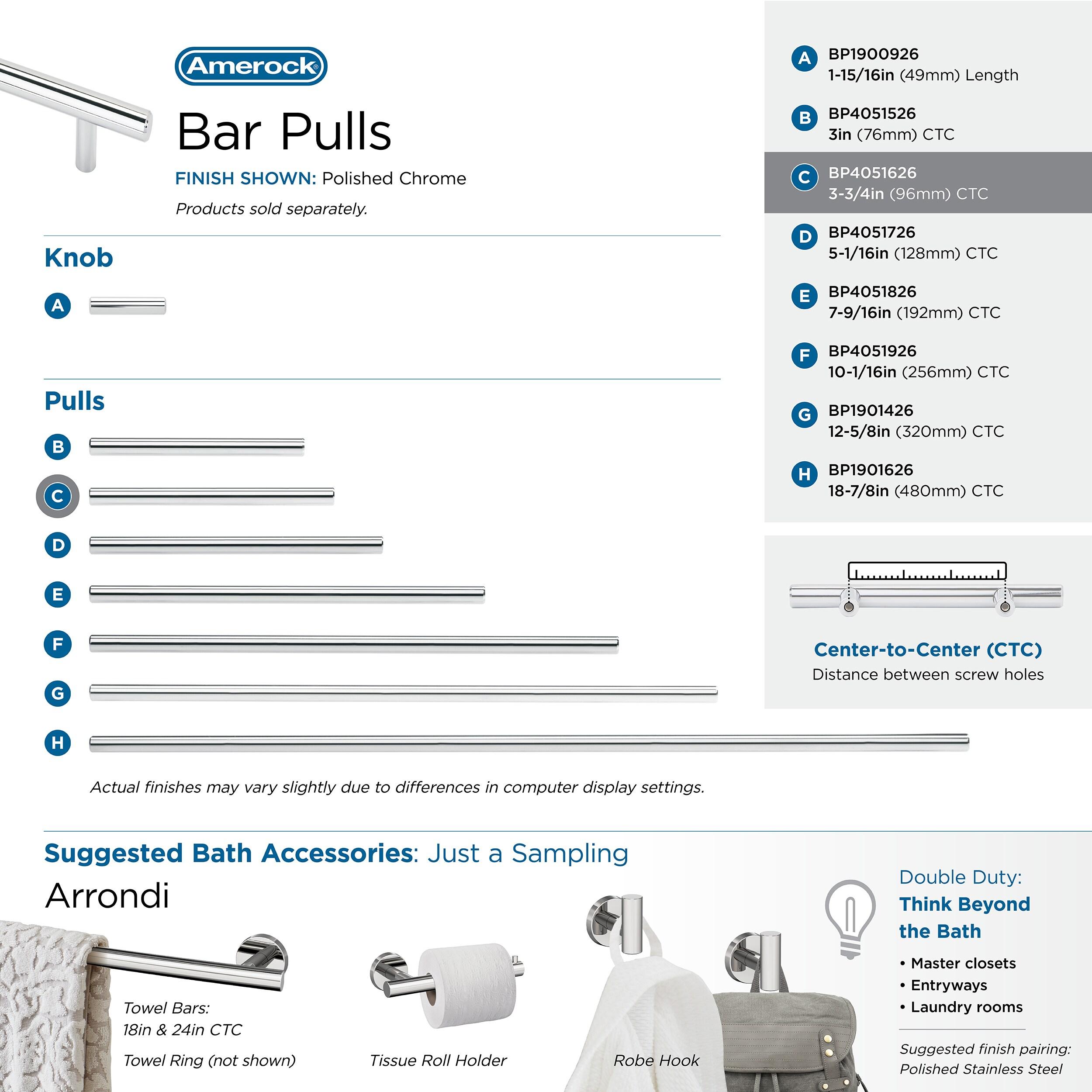 Bar Pulls 12 5/8" Center to Center Bar Pull