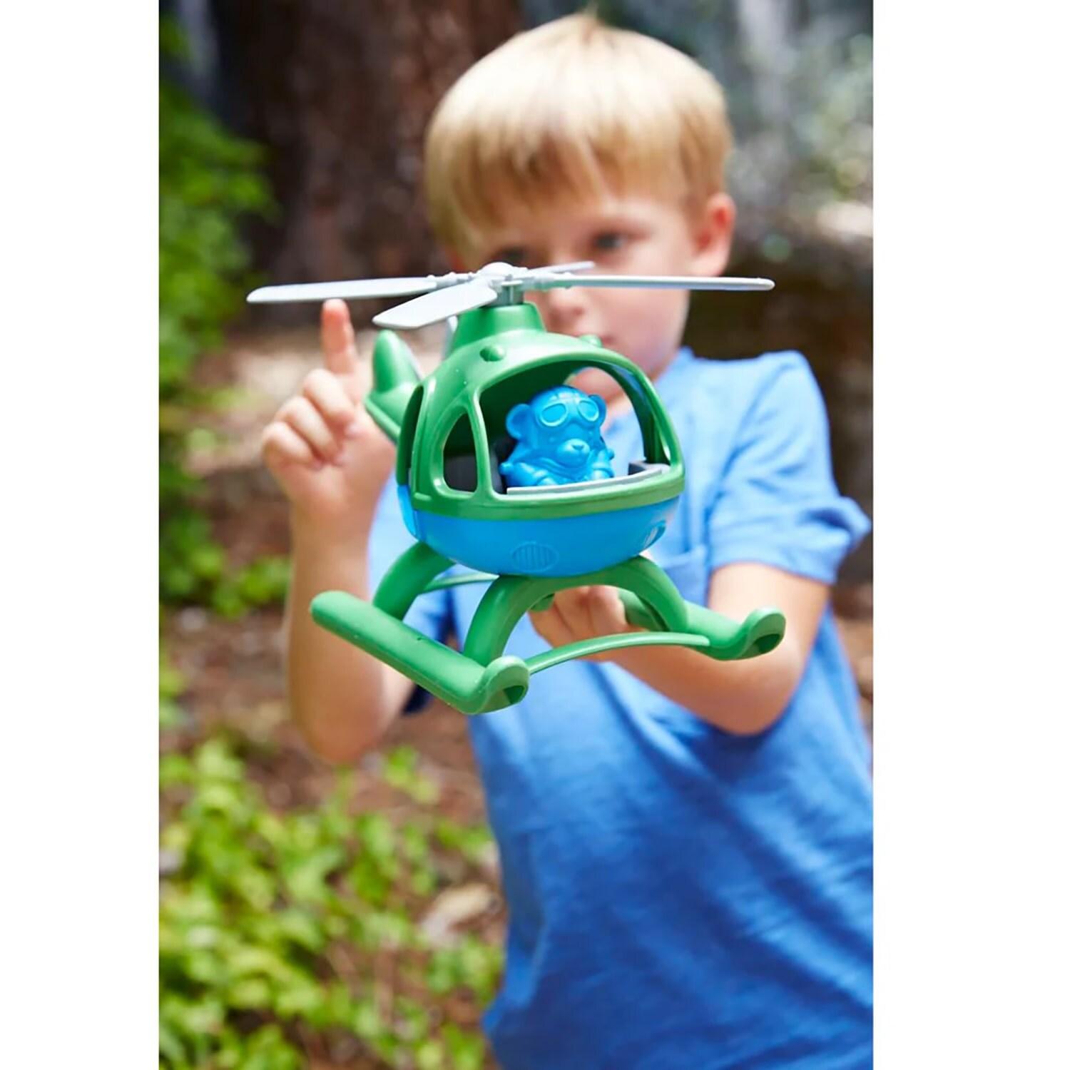 Green Toys Helicopter, Green/Blue