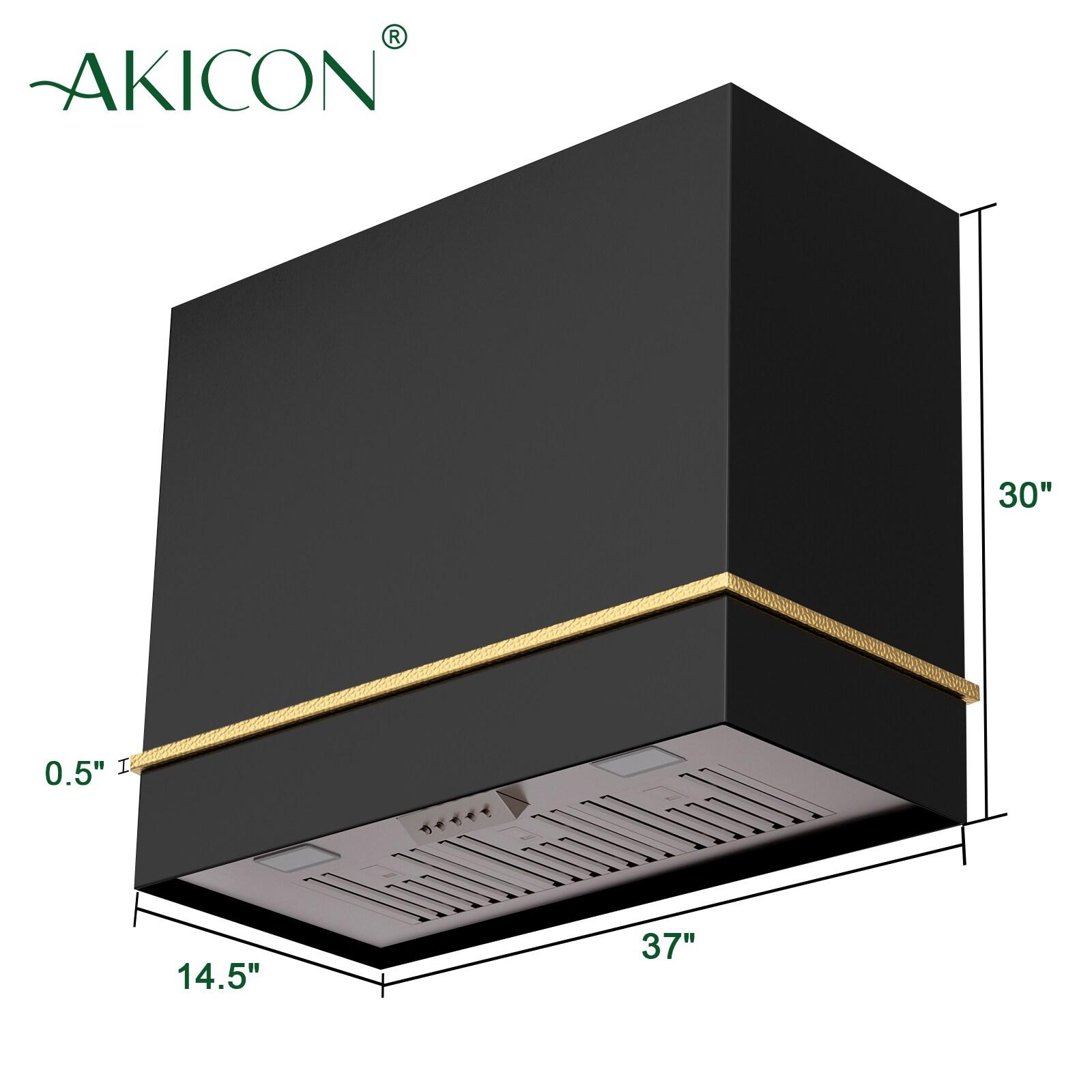 Akicon 36" 600 CFM Ducted (Vented) Wall Range Hood