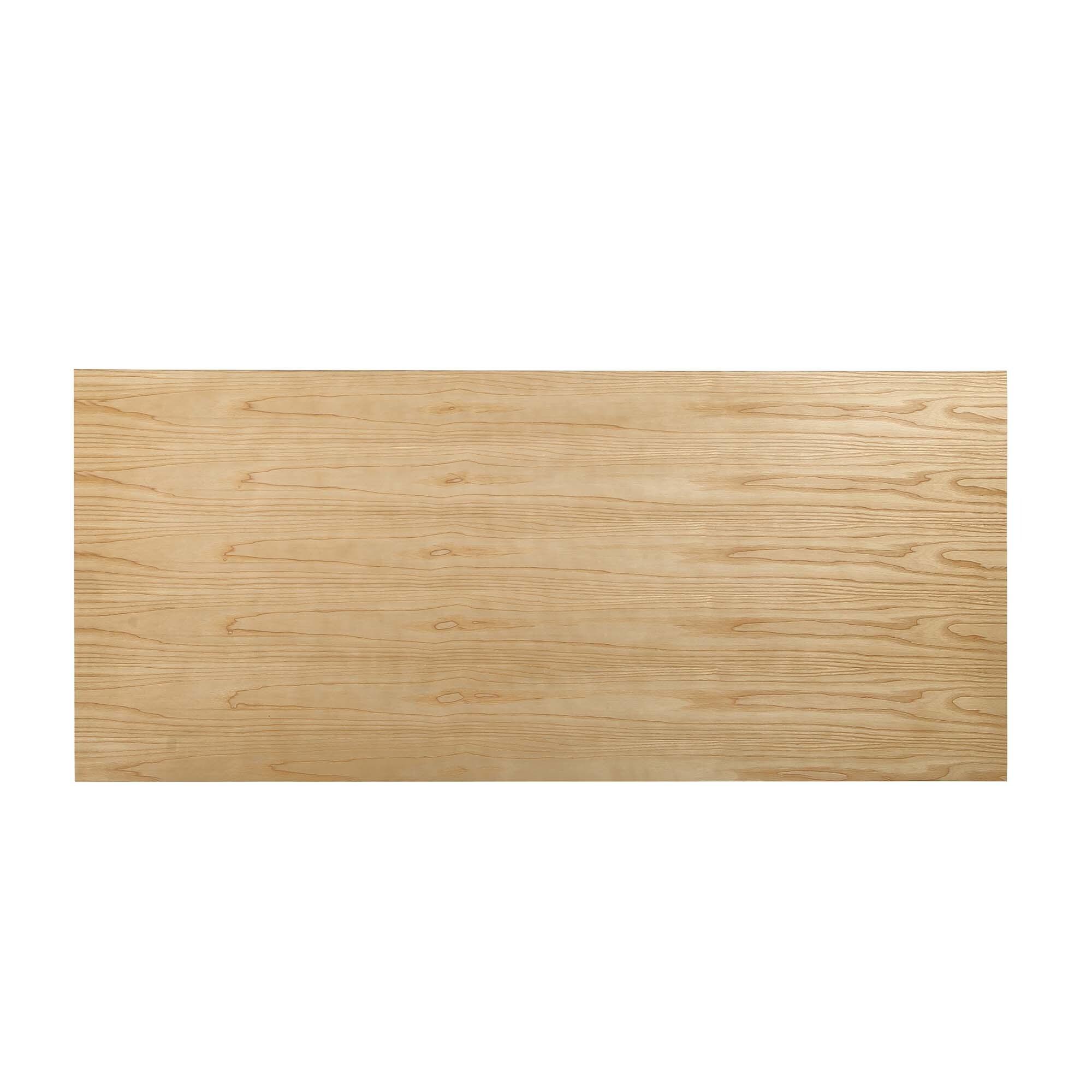 Manhattan Comfort 9pc 70.86" Rockaway and Colbert Rectangle Dining Set: Industrial Chic, Ash Wood, Foam Padded Seats