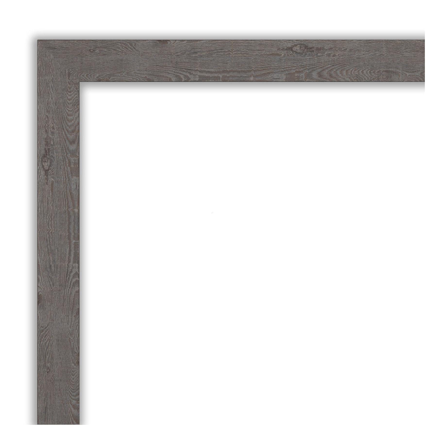 Medium Rectangle Distressed Grey Beveled Glass Modern Mirror (23.25 in. H x 19.25 in. W)