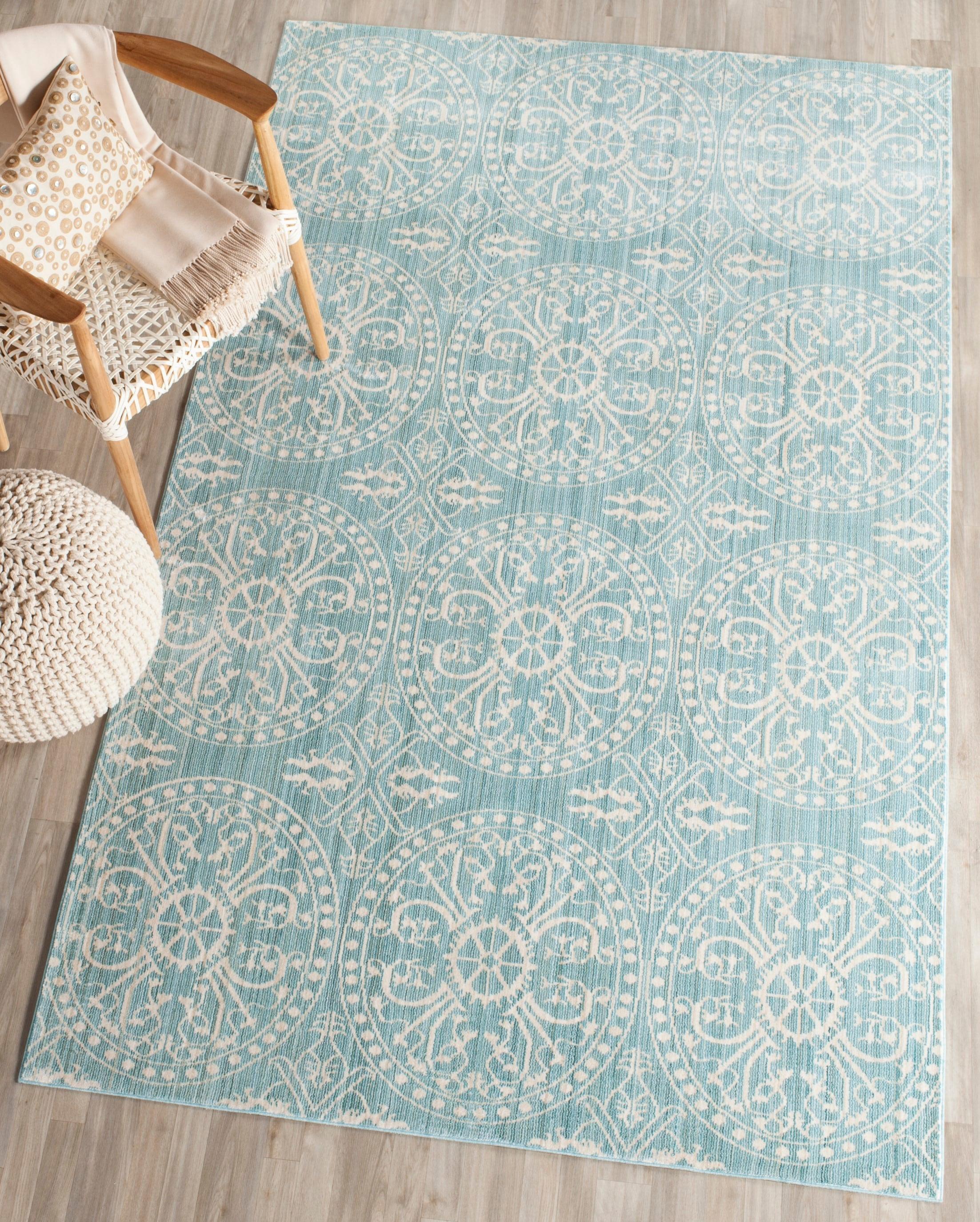 Valencia VAL214 Power Loomed Indoor Area Rug - Alpine/Cream - 8'x10' - Safavieh