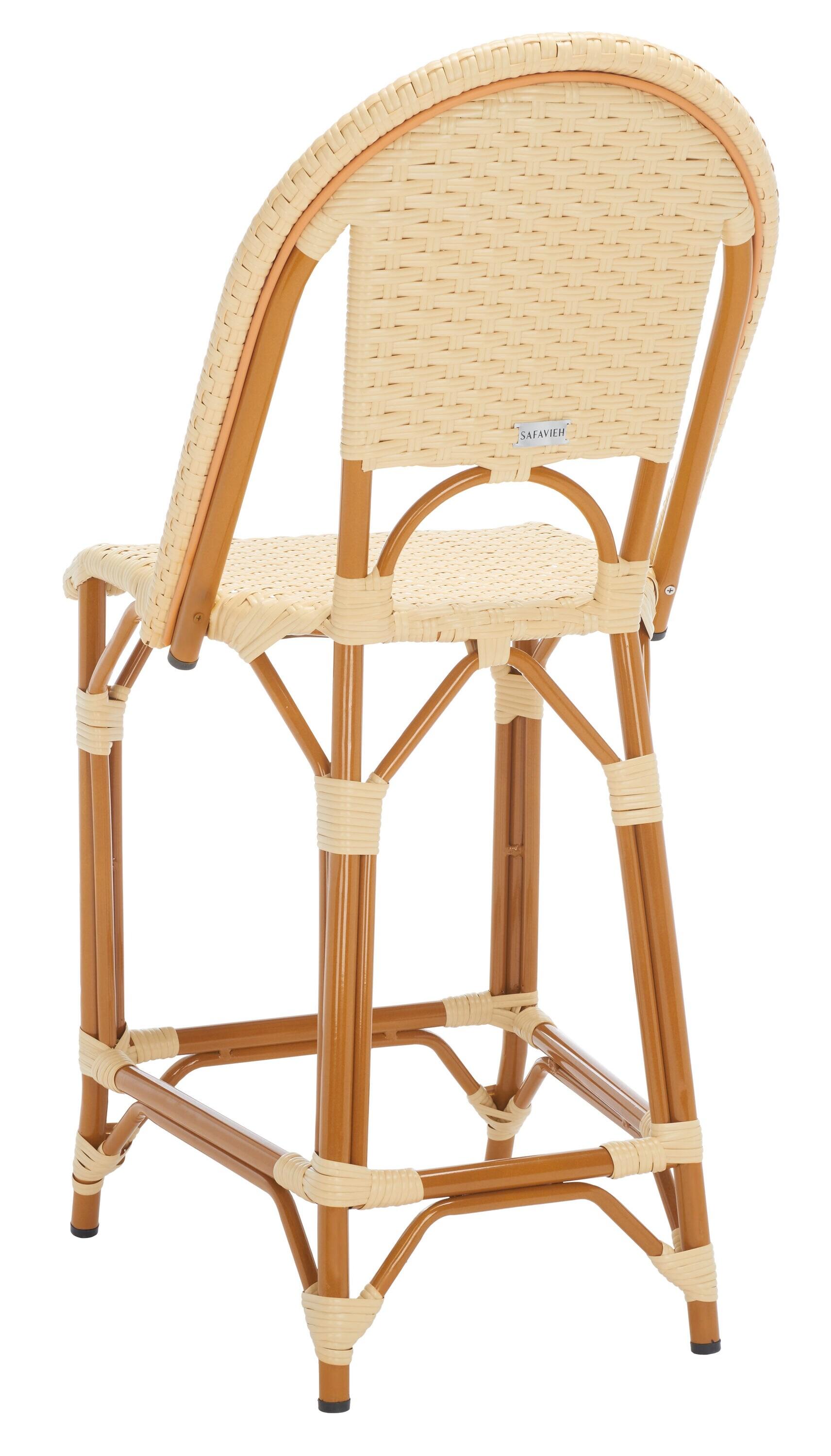 California Counter Stool - Indoor/Outdoor - PAT7532 - Natural - Safavieh