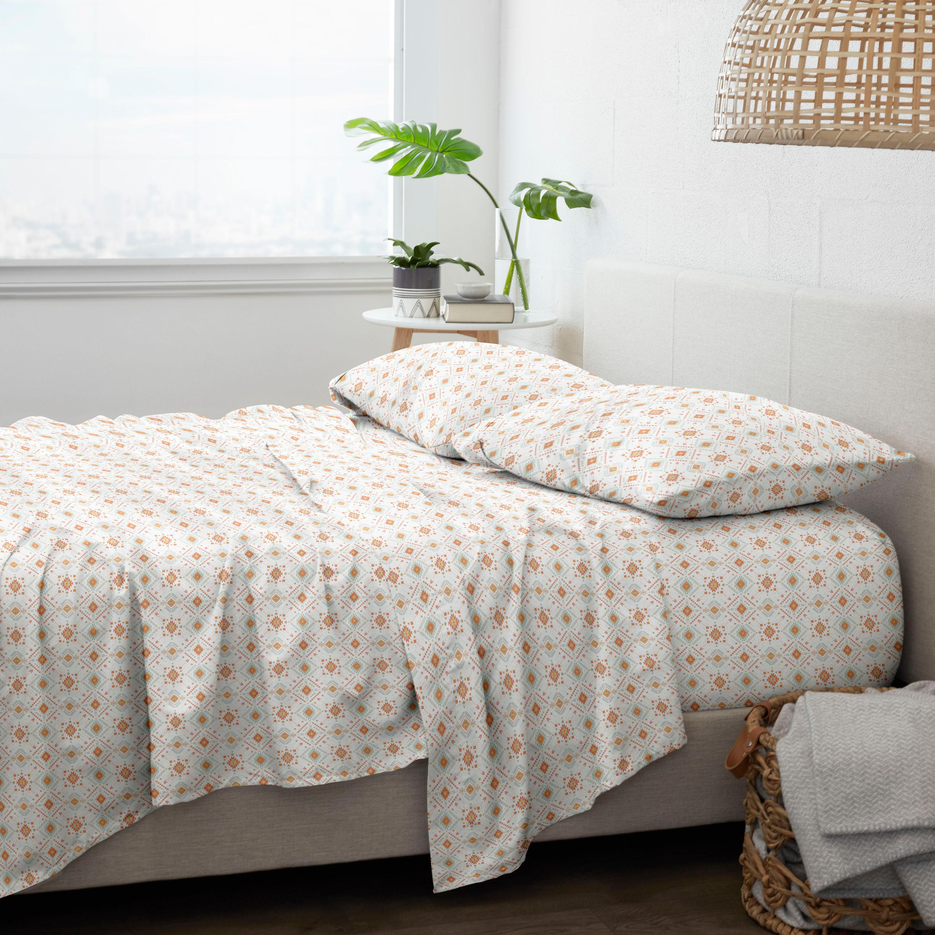 Becky Cameron Home Aztec Dreams Pattern Microfiber Sheet Set