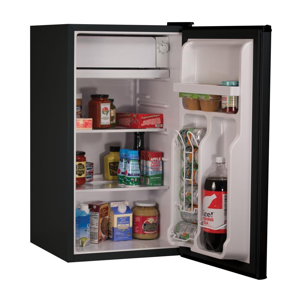 BLACK+DECKER Compact Refrigerator 3.2 Cu. Ft. with True Freezer, Black