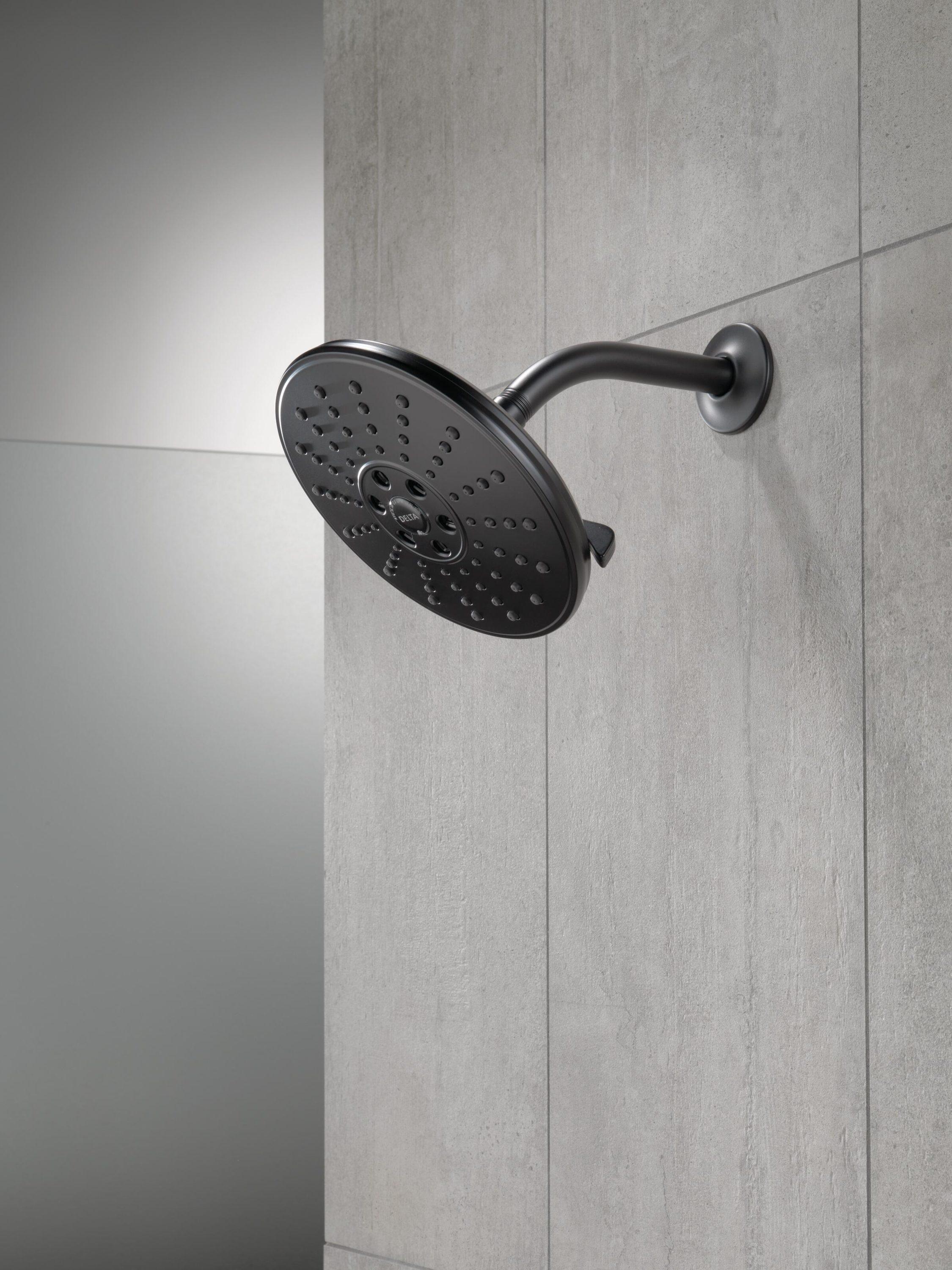 Universal Showering Components Shower Head in Matte Black