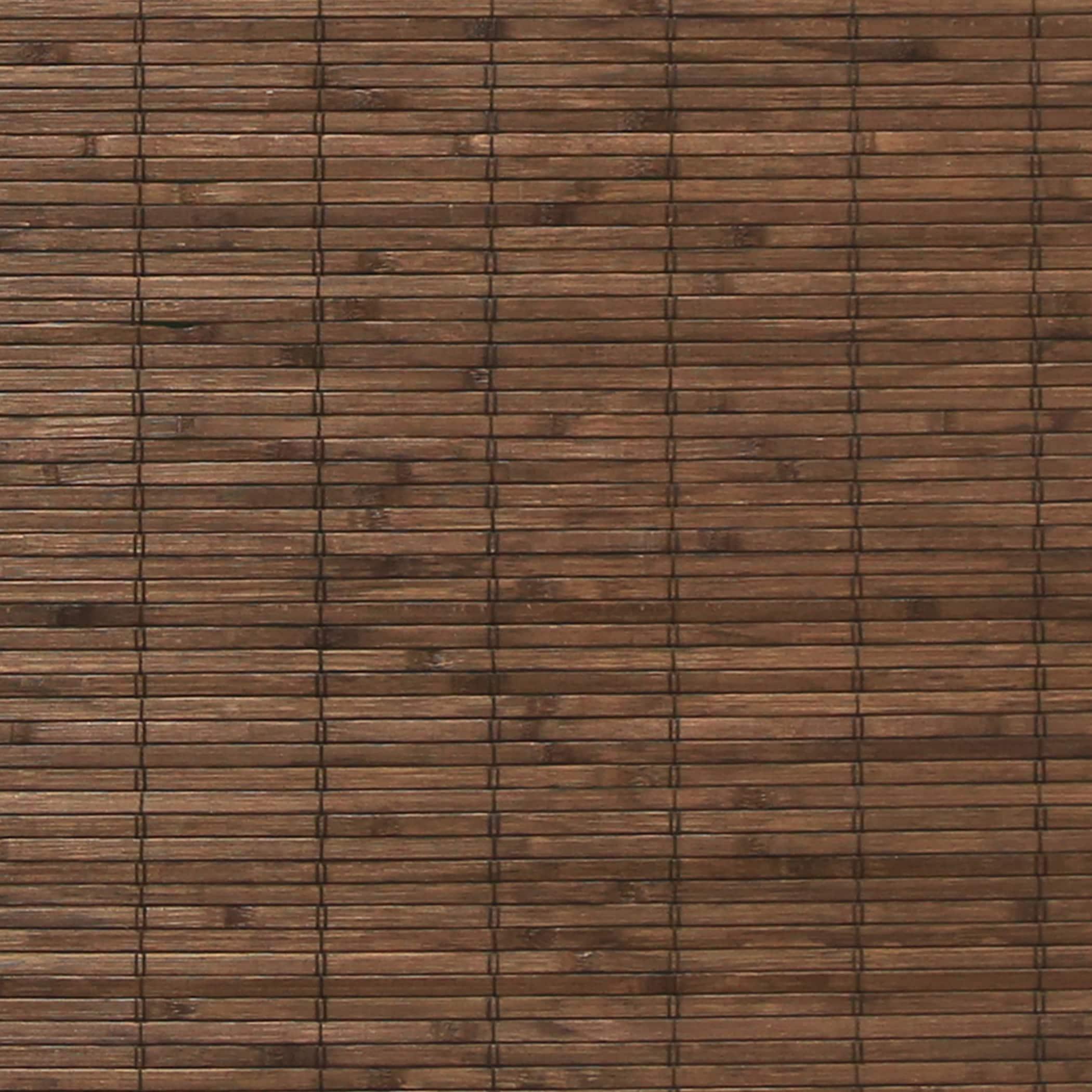 Radiance Brooklyn 36-in Cordless Cocoa Bamboo Roman Shade