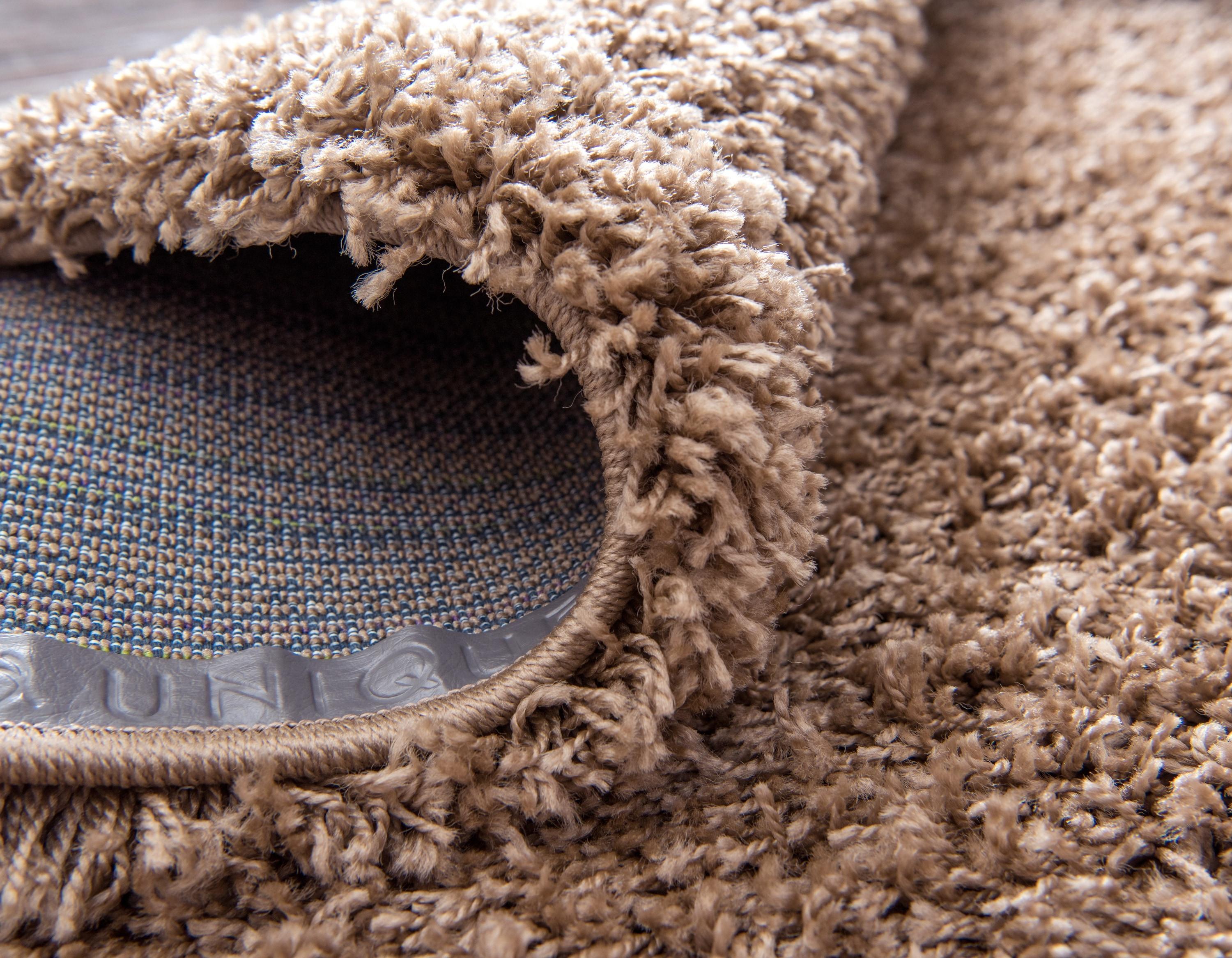 Unique Loom 4' 0 x 6' 0 Solid Shag Sandy Brown Area Rug