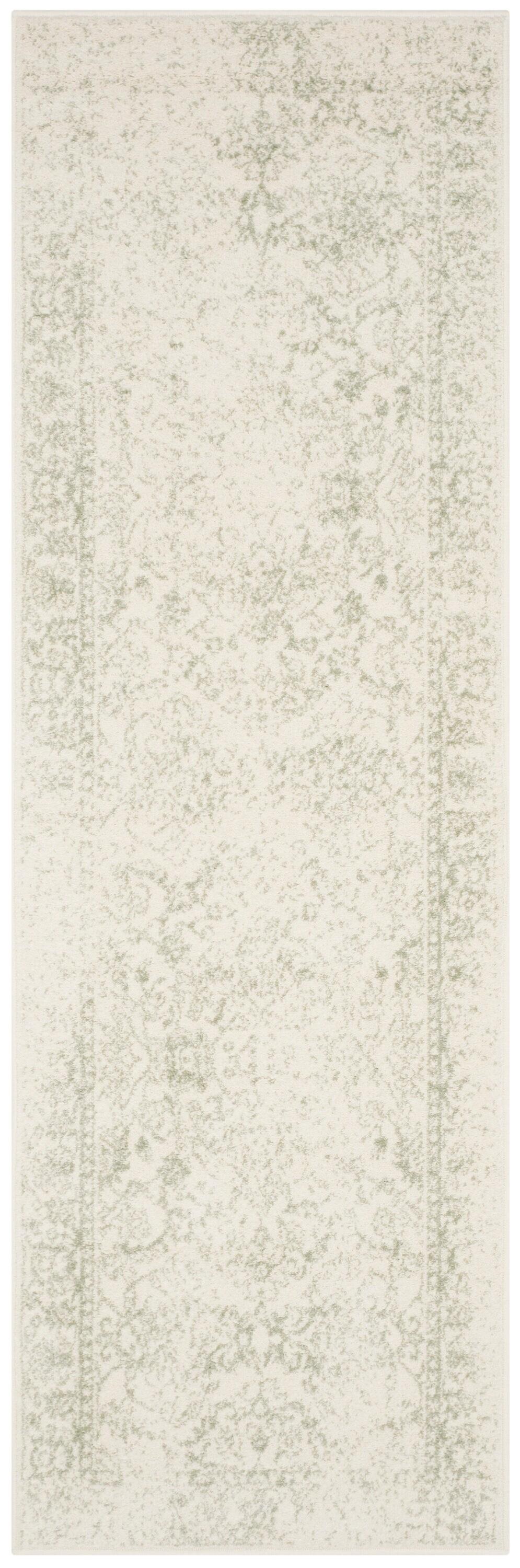 Adirondack ADR109 Machine Made Indoor Runner - Ivory/Sage - 2'1"x6' - Safavieh