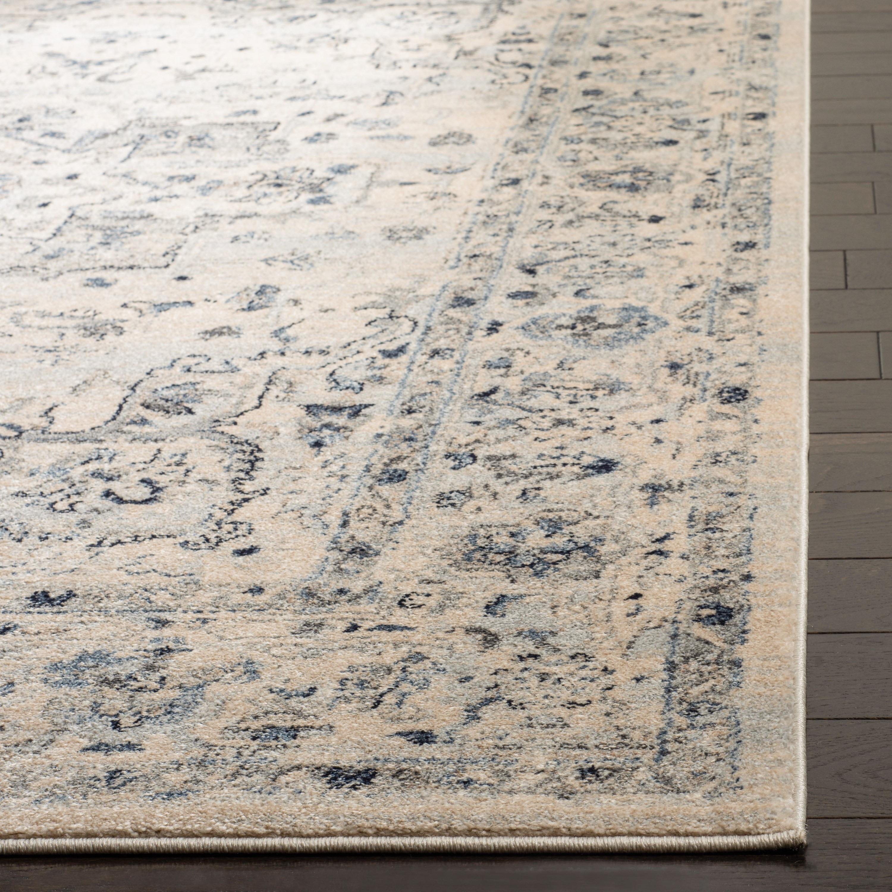 Charleston CHL411 Loomed Indoor Area Rug - Ivory/Light Blue - 5'3"x7'6" - Safavieh