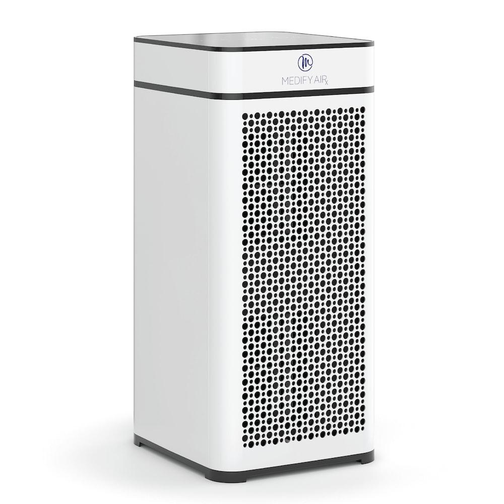 Medify Air White MA-50 Air Purifier with HEPA Filters I Smoke Dust Pet Odors I 3 in 1 with Pre-filter HEPA H13 & Activated Carbon I Removal of 0.1 to 0.3 microns I 1,793 Sq ft Coverage I 1-Pack