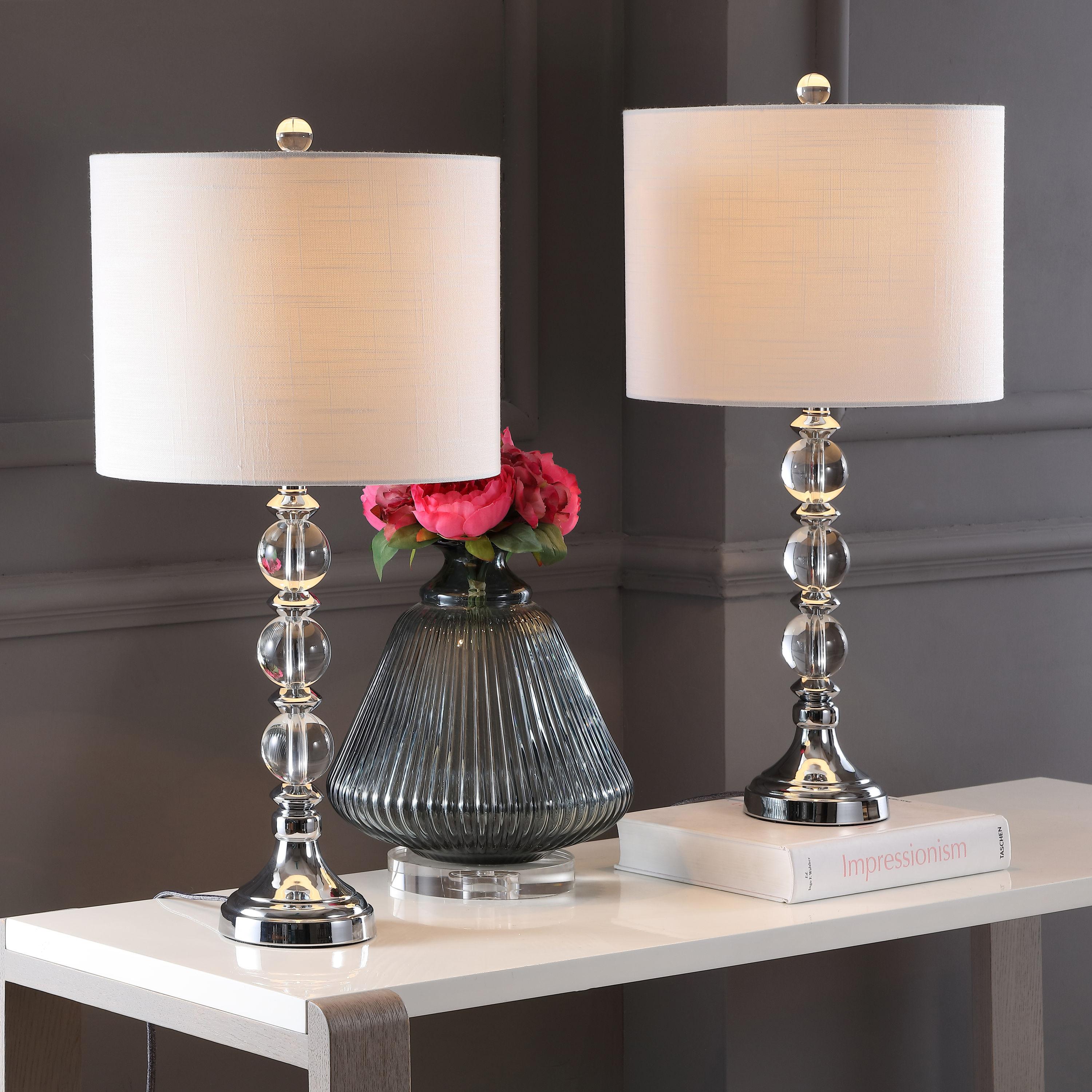 Jonathan Y Lighting Jyl5041 Paul 1 Light 26" Tall Led Buffet Table Lamp Set Of (2) -