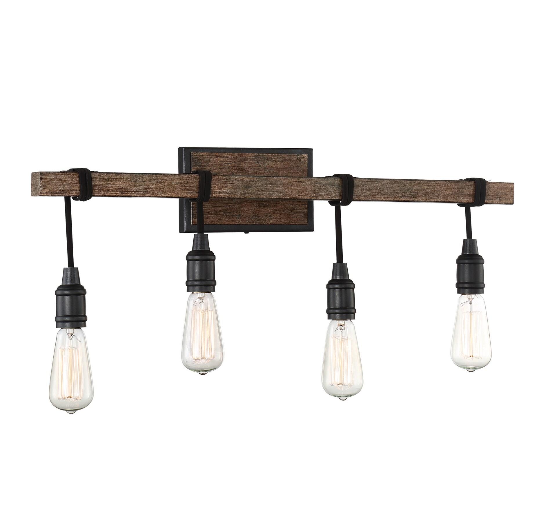 Savoy House Burgess 4 - Light Vanity in  Durango