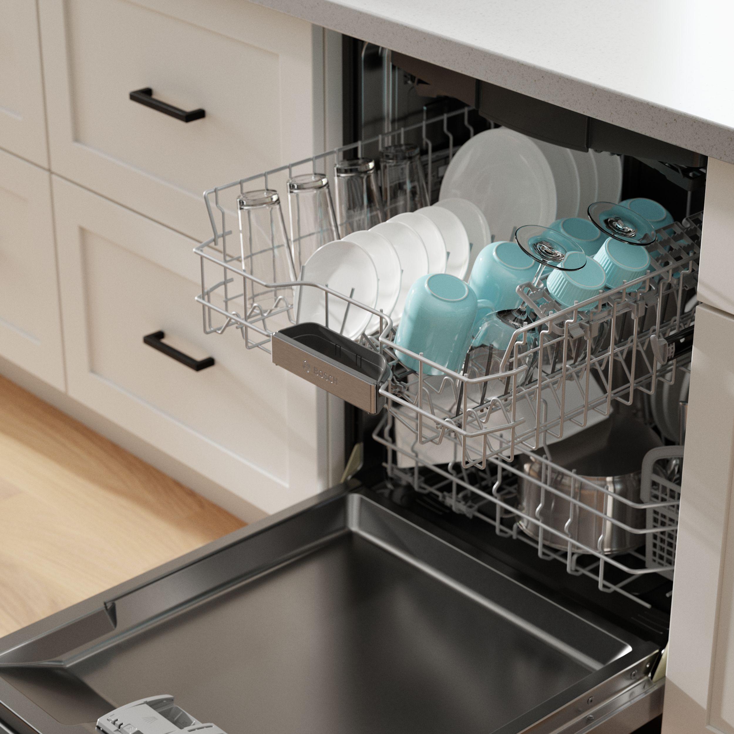 500 Series 24" Stainess Steel Top Control Built-In Dishwasher with Stainless Steel Tub and Flexible 3Rd Rack
