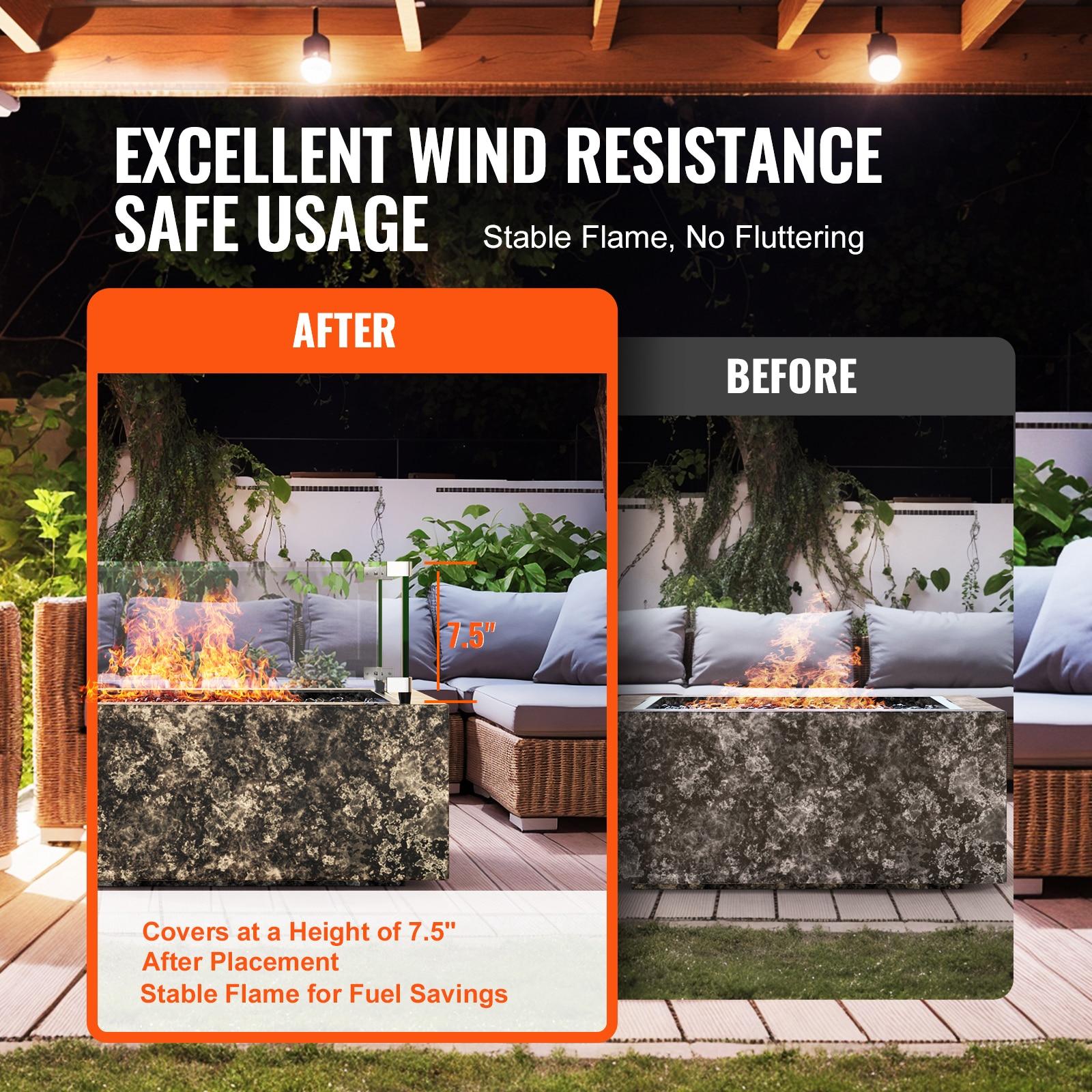 VEVOR Circle Stainless Steel Fire Pit Accessory (Set of 4)