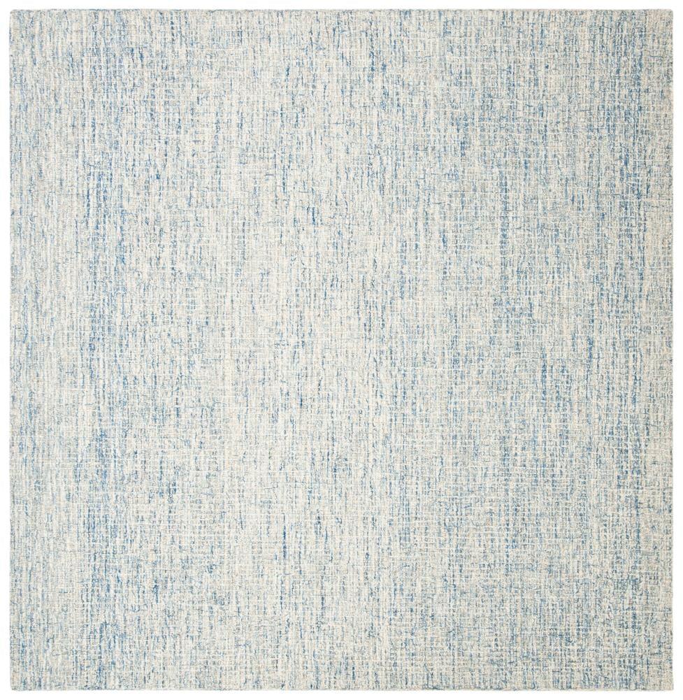 Abstract ABT471 Handmade Indoor Area Rug - Ivory/Blue - 6'x6' - Safavieh
