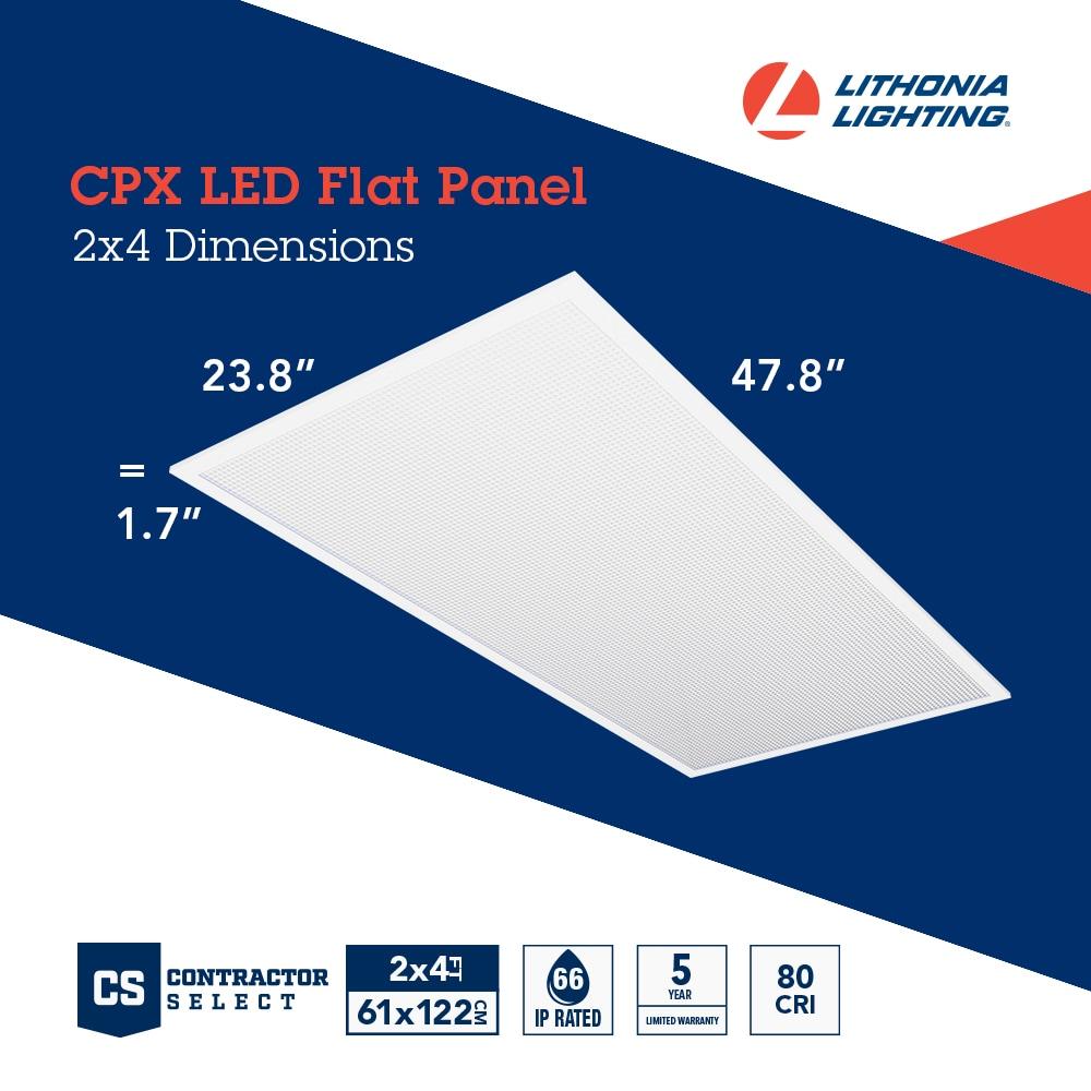 Lithonia Lighting Dimmable Rectangle Flat Panel Ceiling Light