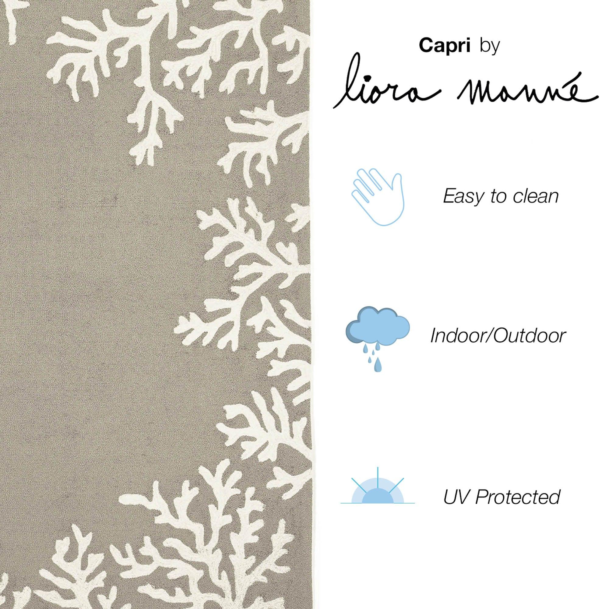 Coral Border Outdoor Rug