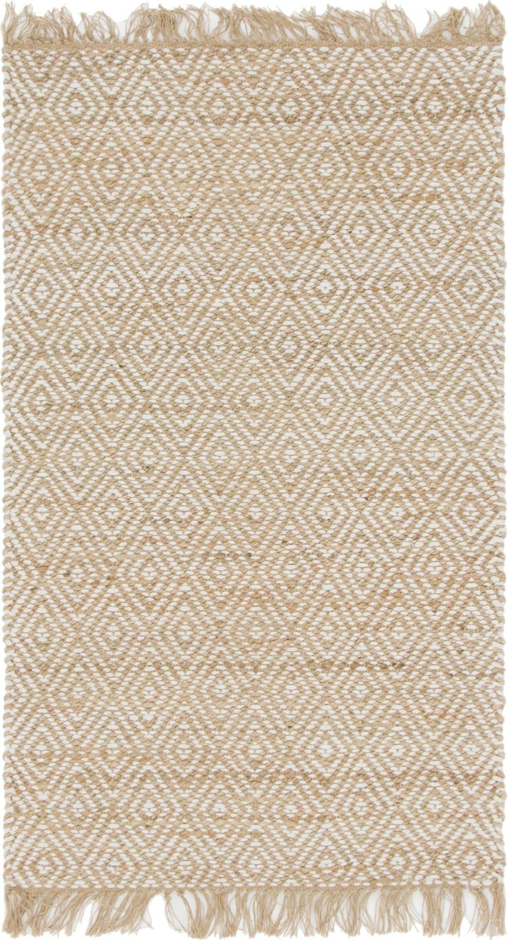 Unique Loom 3' 3 x 5' 1 Assam Chunky Jute Natural Area Rug