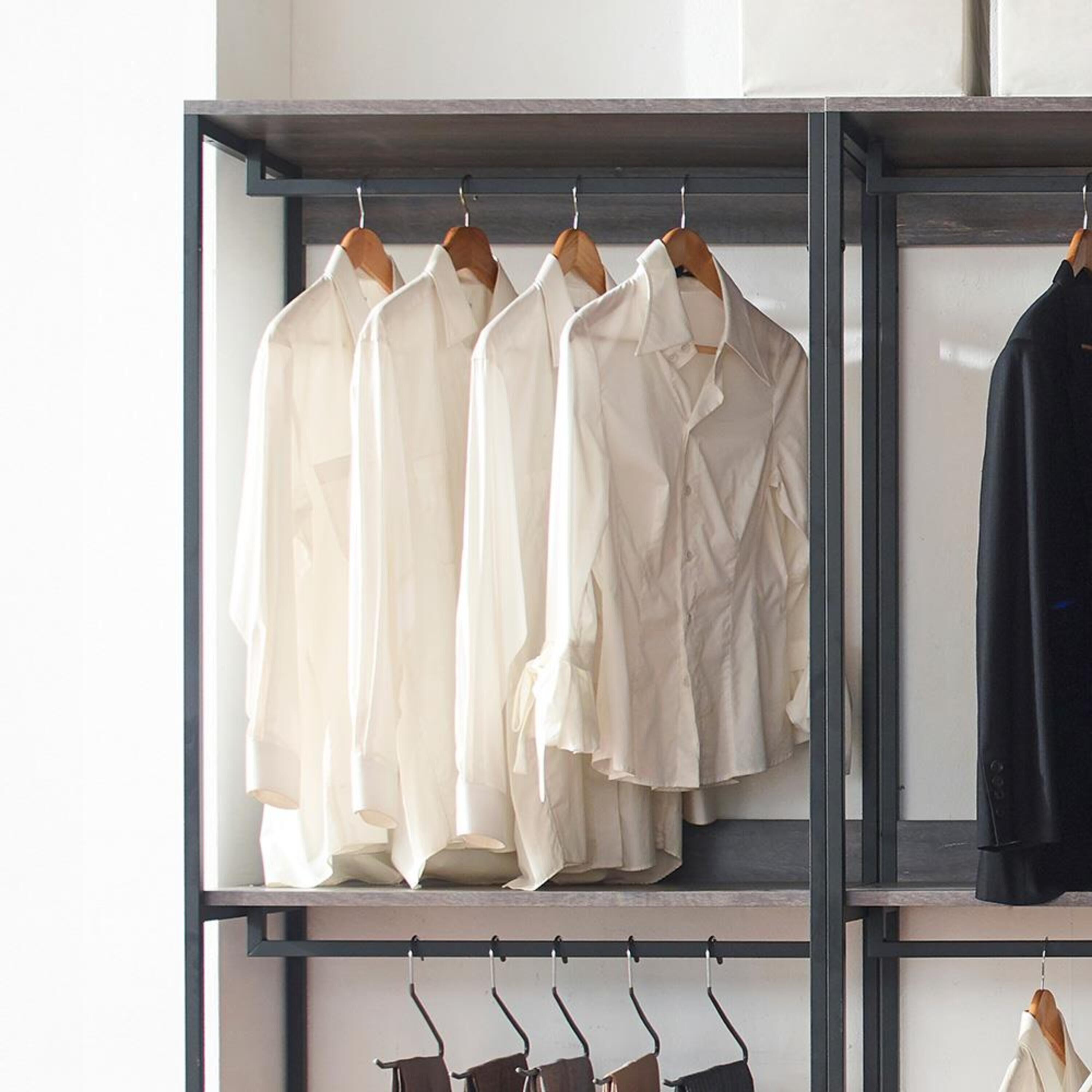 Monica Wood Walk-in Closet System 00063