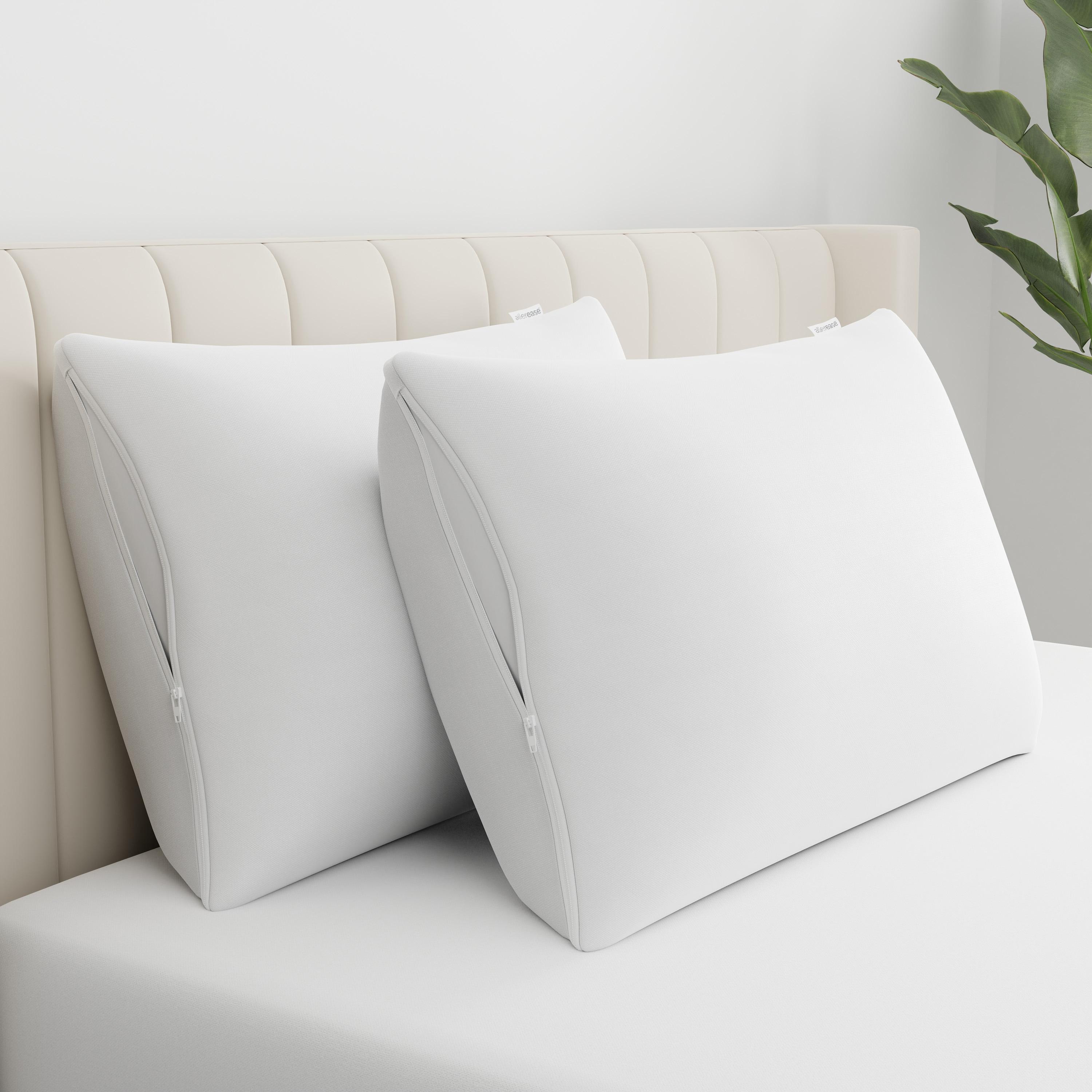 Jumbo Reserve Cotton Fresh Pillow Protector - AllerEase: Hypoallergenic, Zippered, Machine Washable