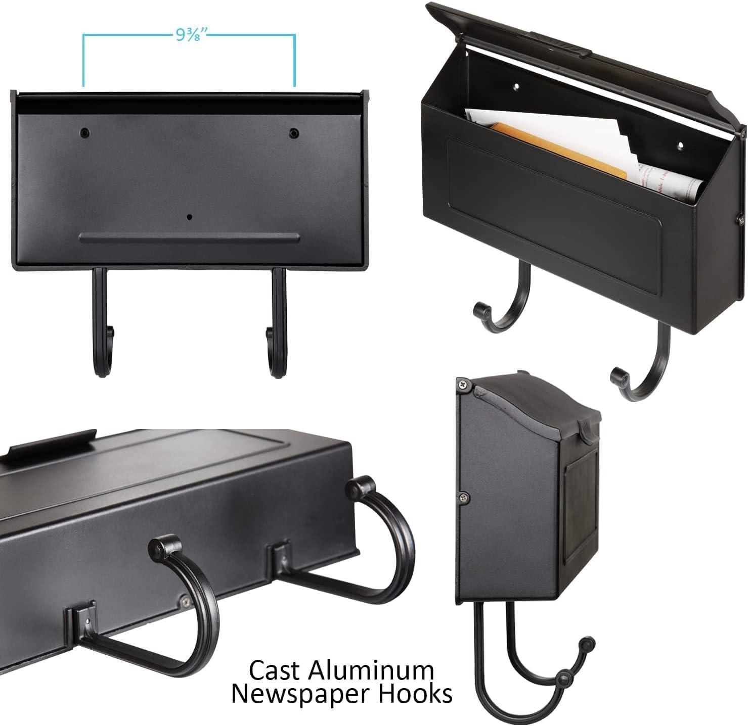 PRO-DF Cast Aluminum Wall Mounted Mailbox