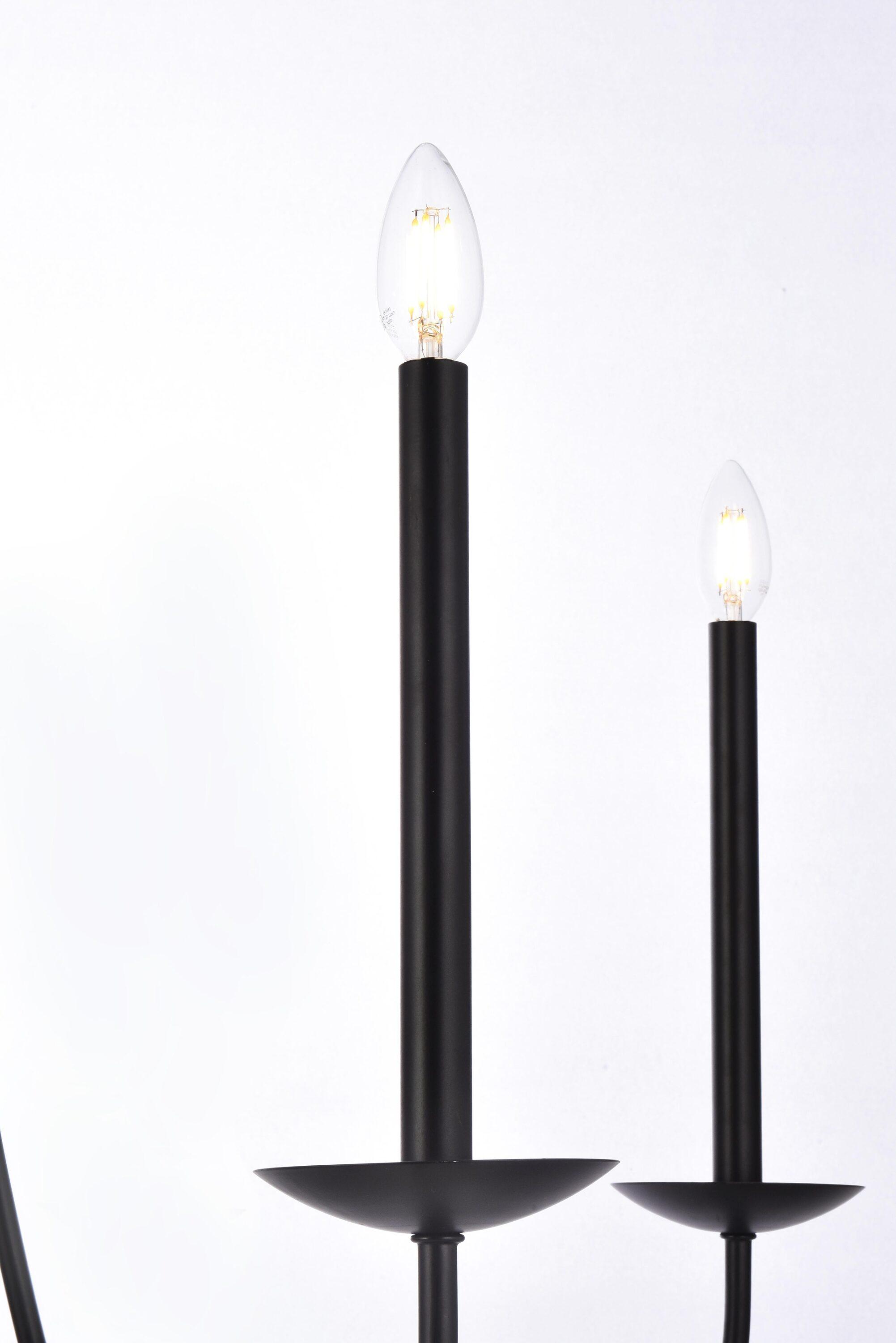 Elegant Lighting Cohen 42 inch pendant in black