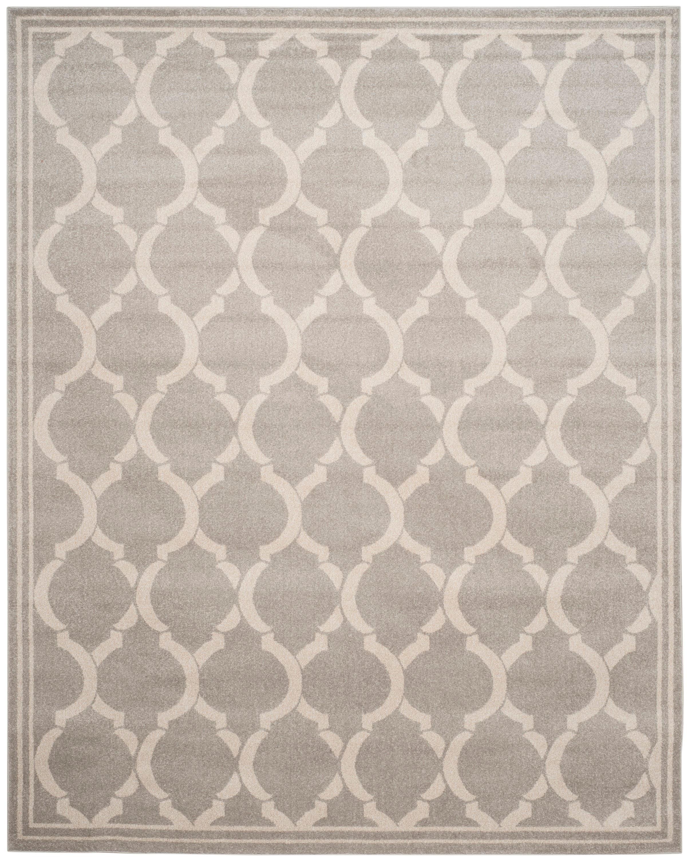 Amherst AMT415 Power Loomed Indoor Area Rug - Light Grey/Ivory - 8'x10' - Safavieh