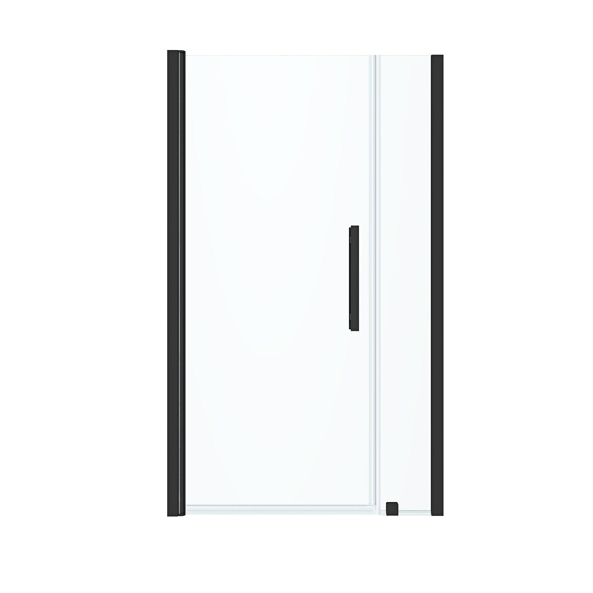 Chrome Frameless Hinge Alcove Shower Door Kit with Tempered Glass