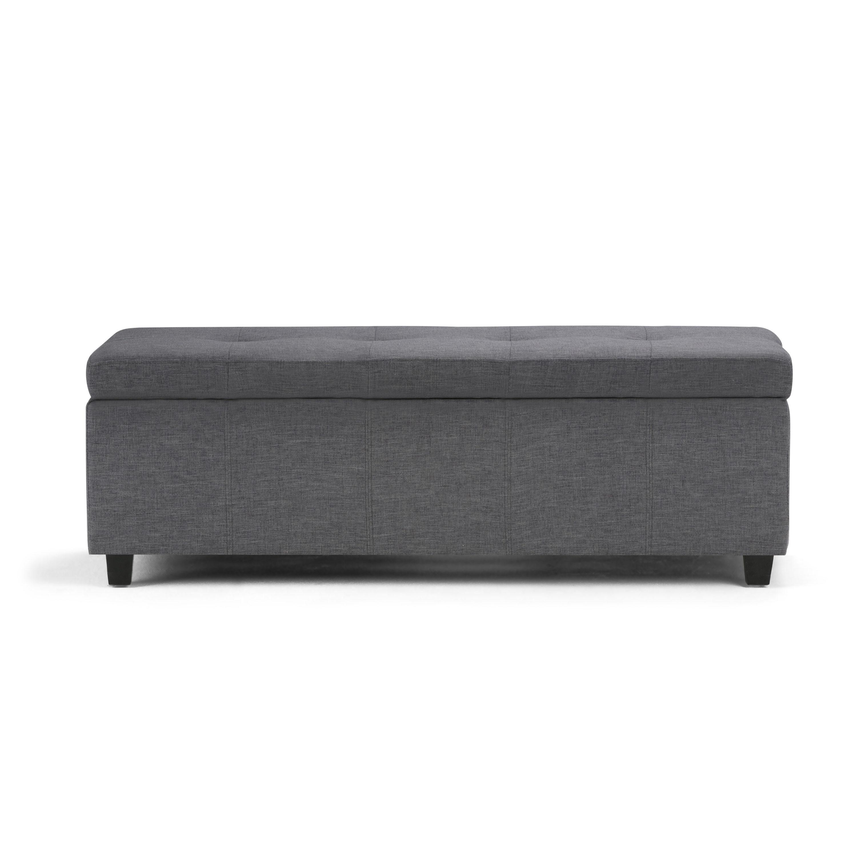 Simpli Home Castleford Large Storage Ottoman Bench