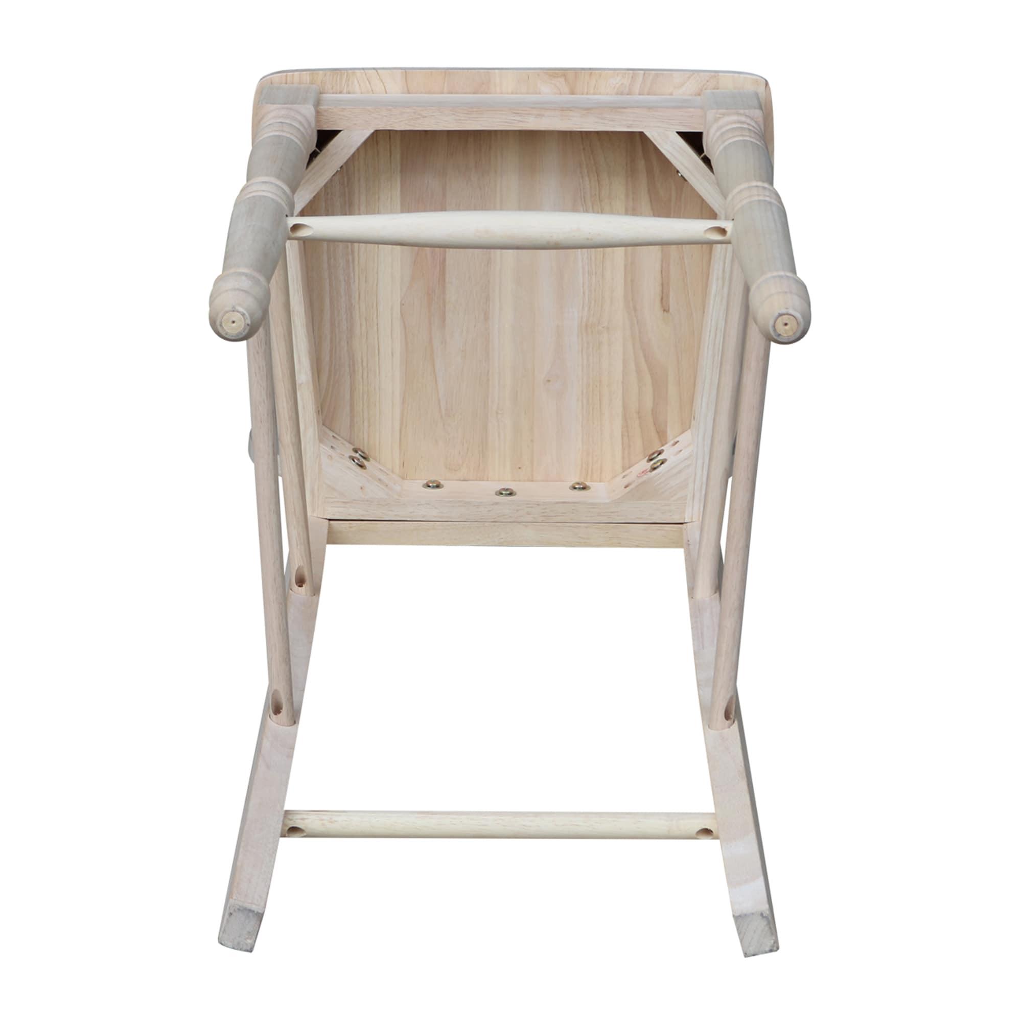 30 in. Seat Height Lattice Bar Height Stool