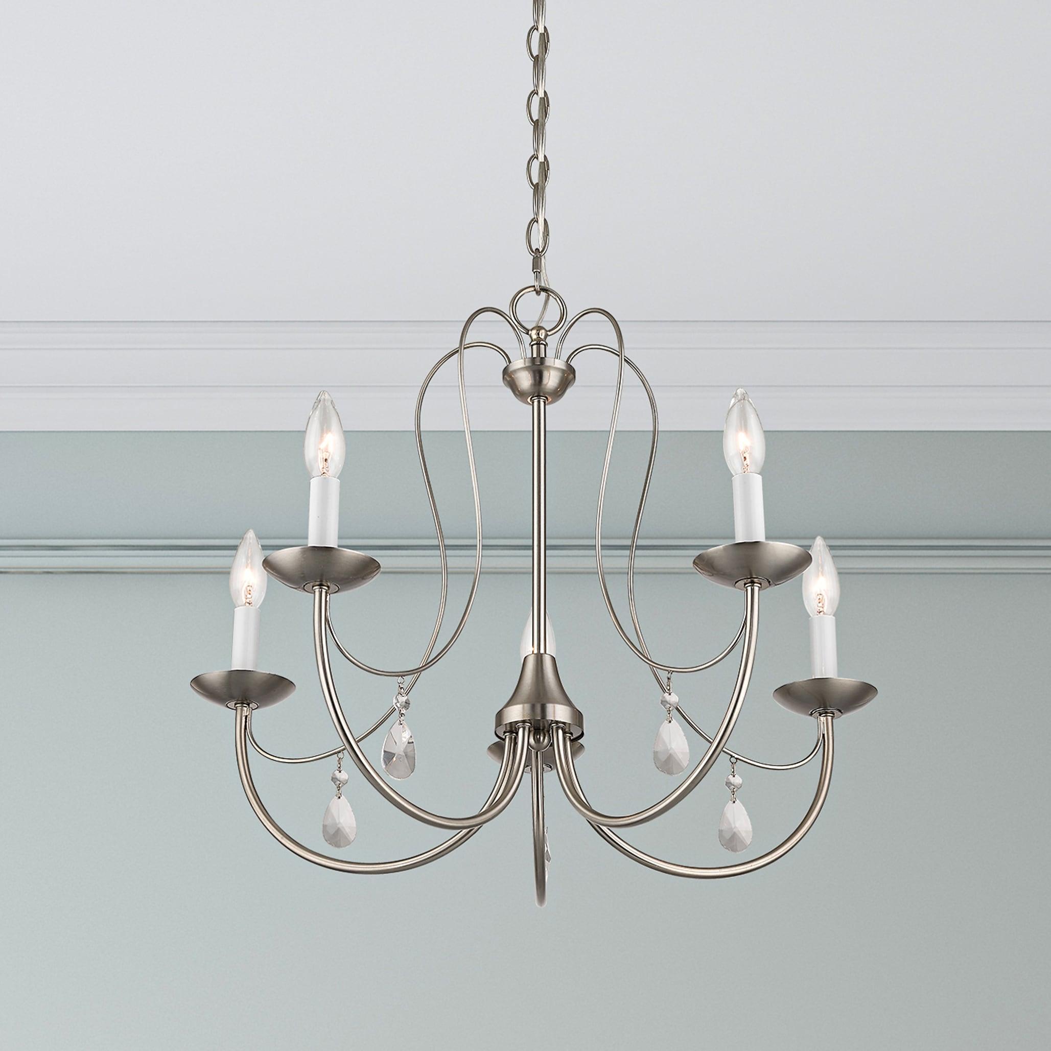 Livex Lighting Mirabella 5 - Light Chandelier in  Brushed Nickel