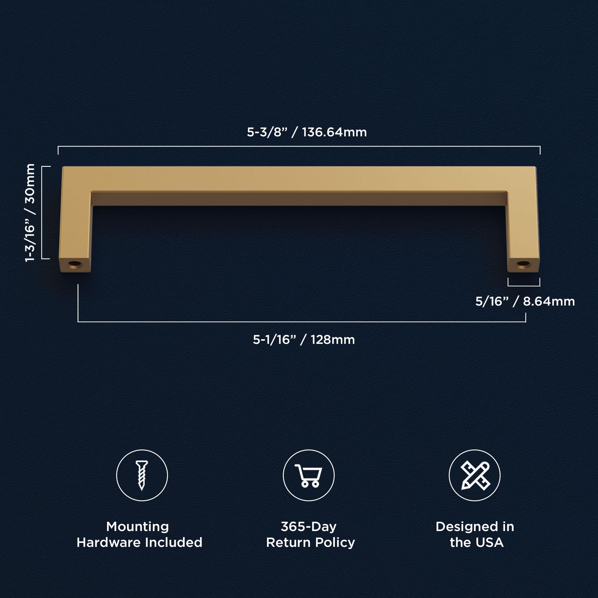 Hickory Hardware Pier Collection Handle Pull - Contemporary Hardware for Drawers & Cabinets (Set of 10)