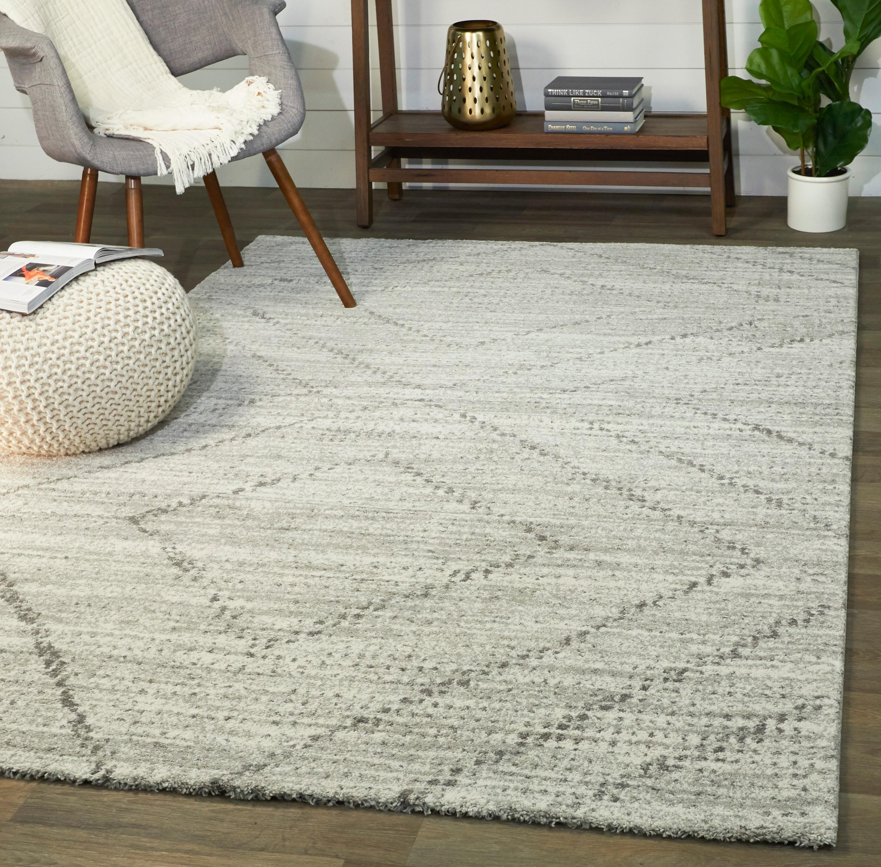 4'4"x6' Sienna Transitional Geometric Rug Gray - Balta Rugs: Venosa Area Rug, 4x6, Machine Made, Indoor Use