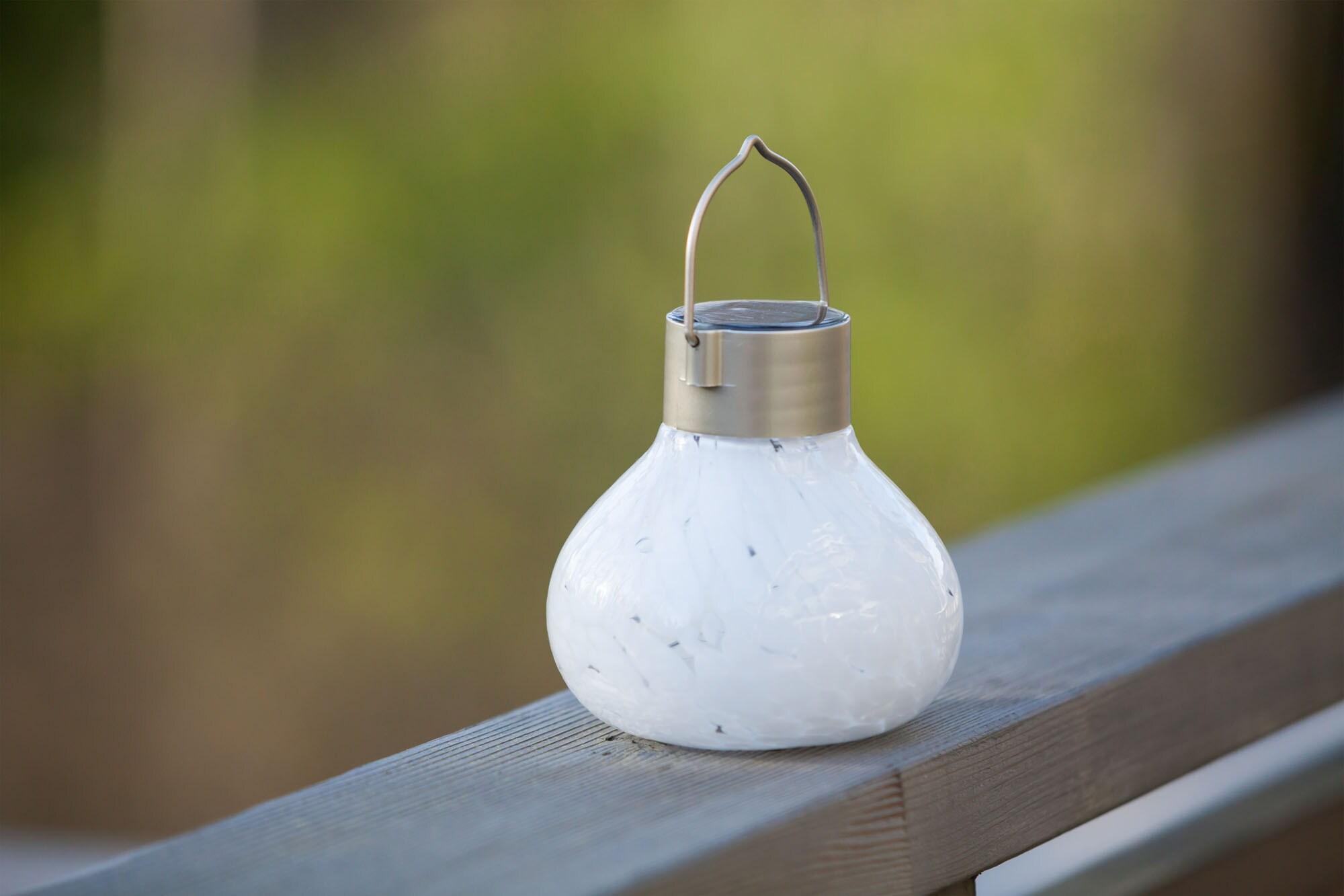 Solar Tea Lantern - White