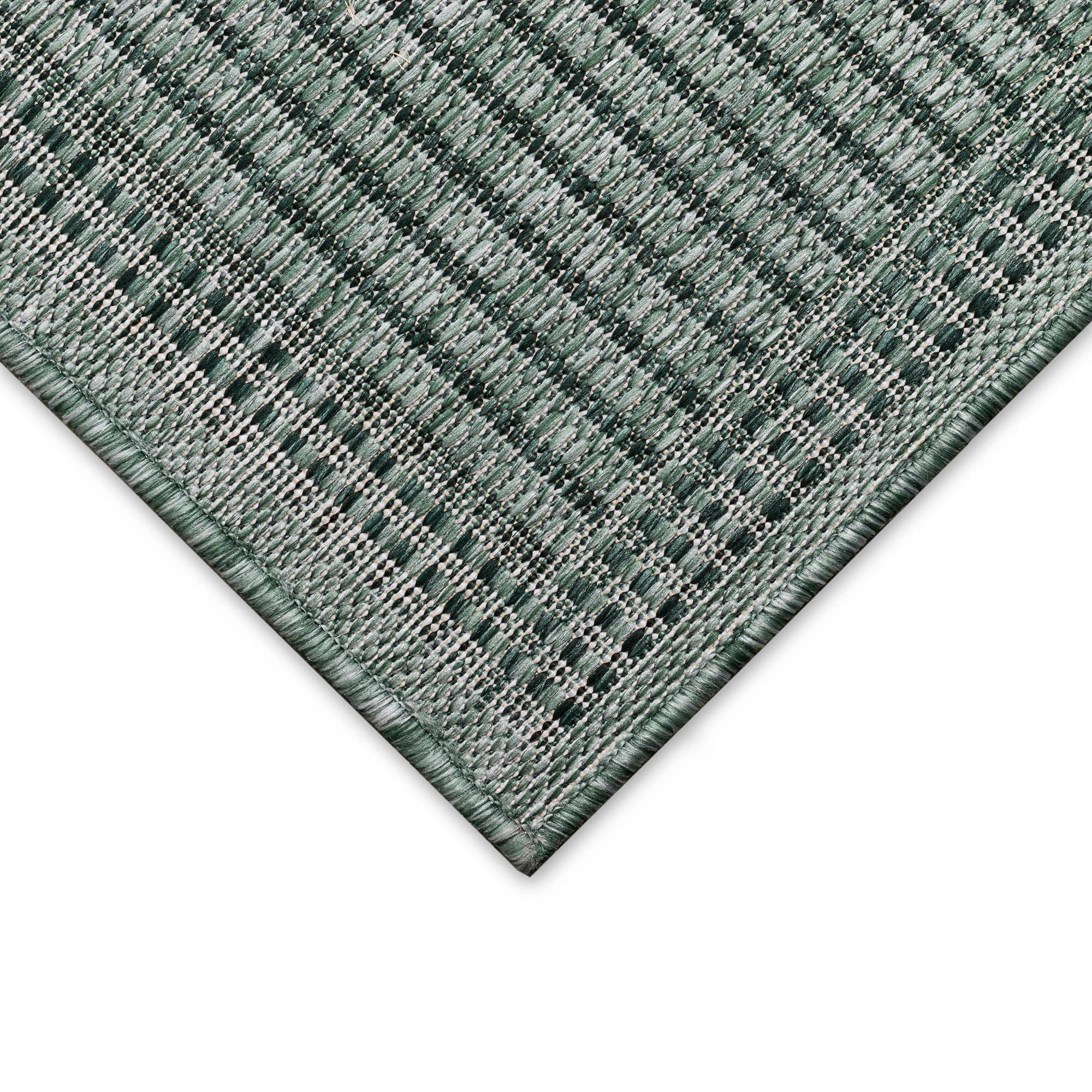 Liora Manne Malibu Checker Diamond Indoor/Outdoor Rug Aqua 3'3" x 4'11"