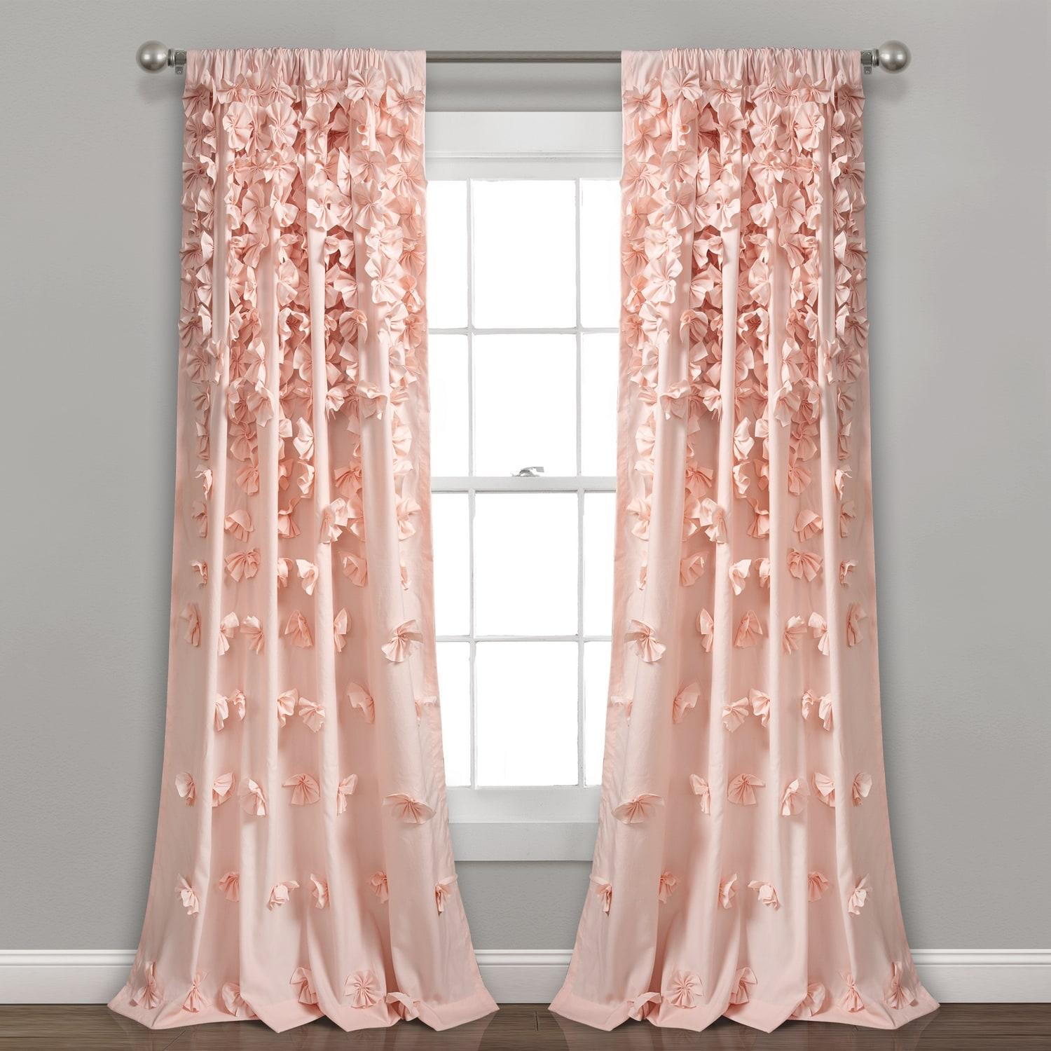 Riley Polyester Semi Sheer Curtain Panel