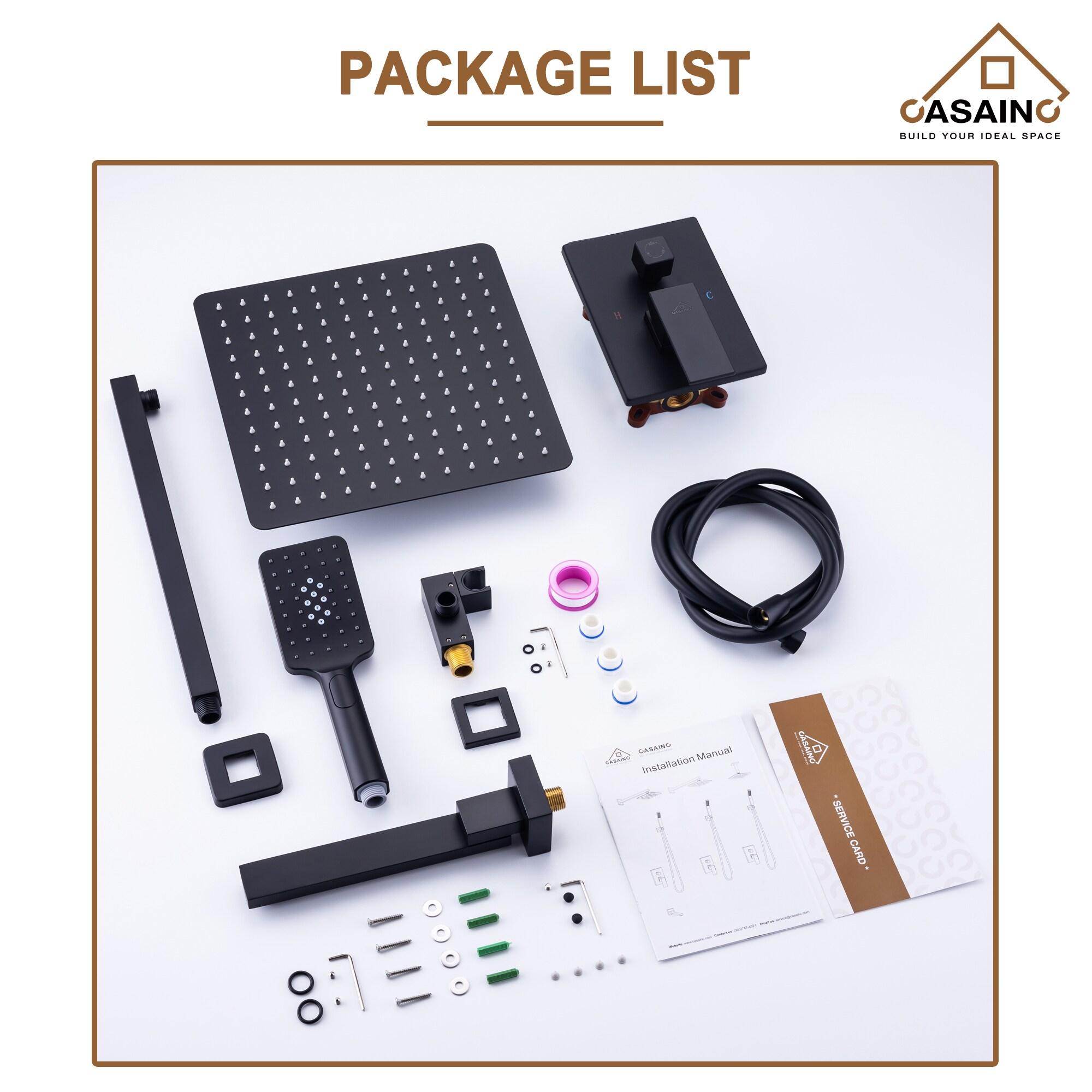 Pressure-Balanced (Temperature And Volume) All-In-One Kit with Rough in-Valve