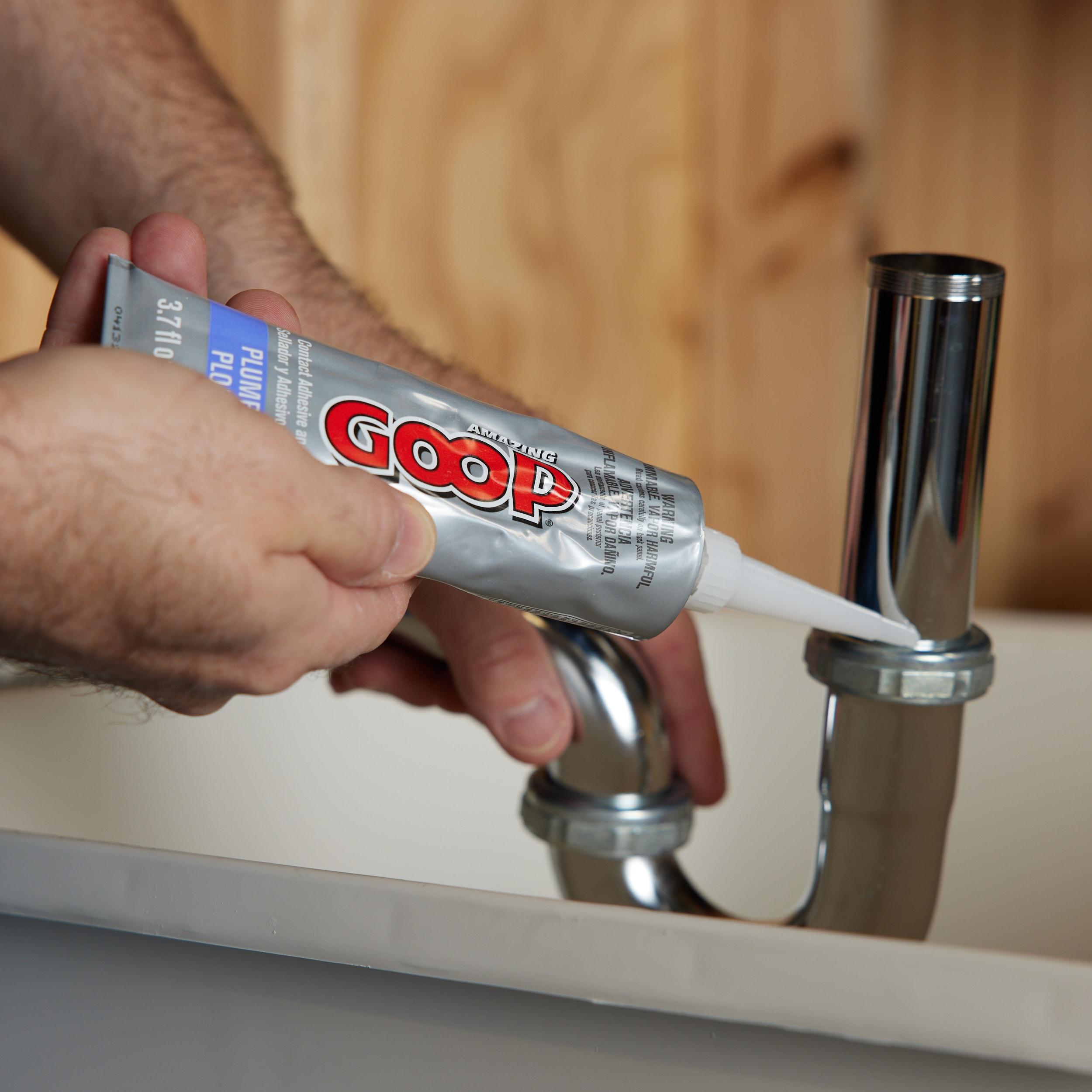 Amazing Goop Clear PVC Plumbing Adhesive and Sealant Tube, 3.7 oz