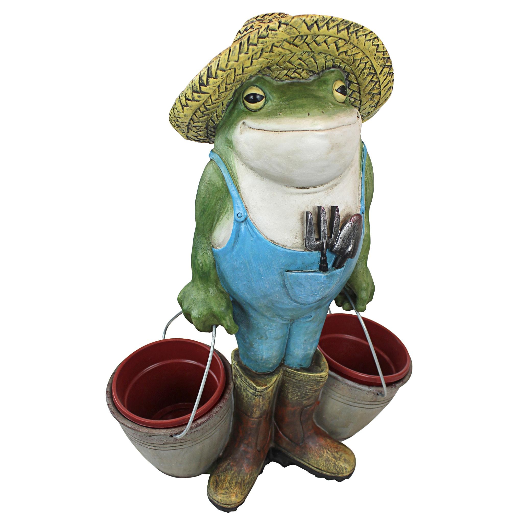 Buckets the Garden Frog Statue