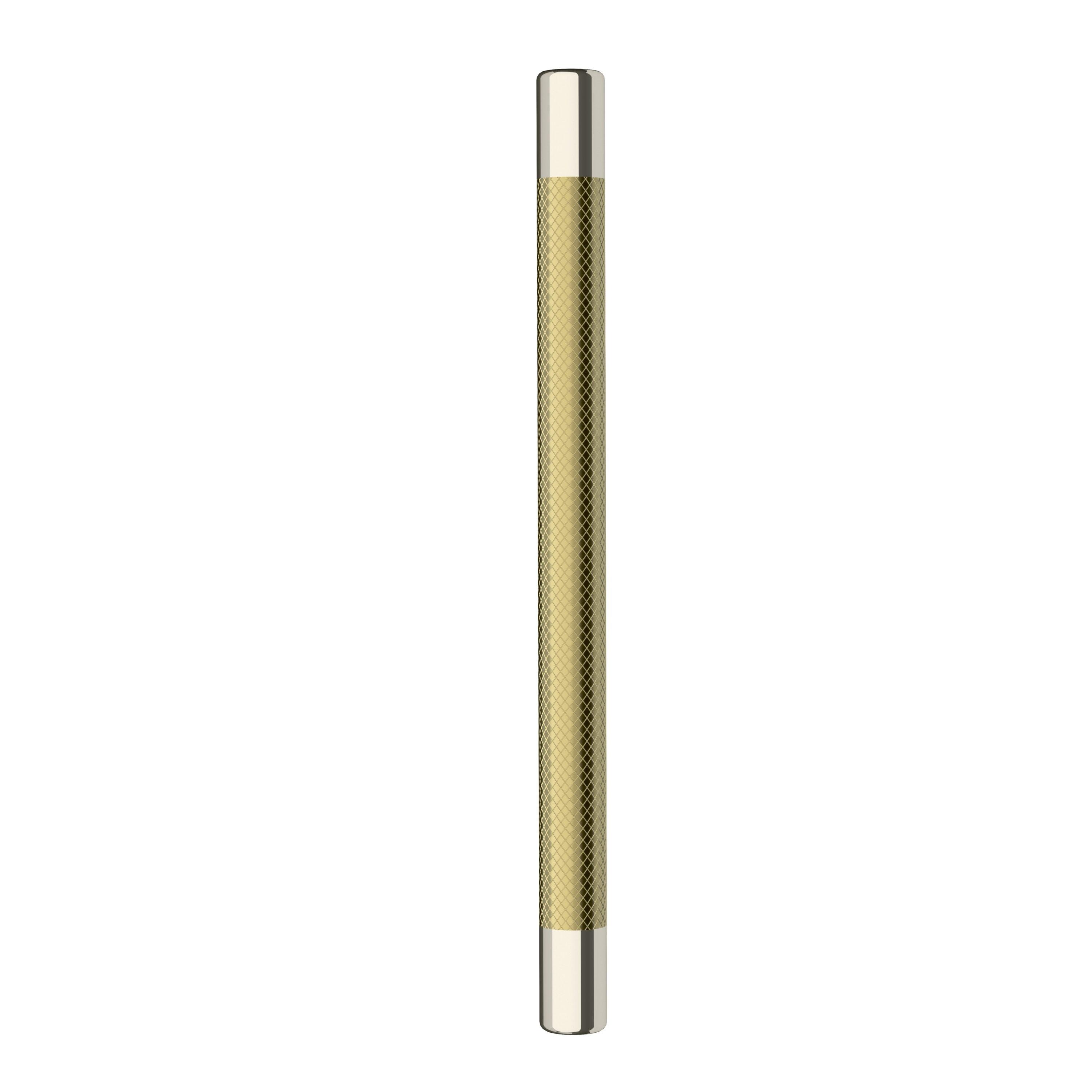 Amerock Esquire 8 inch (203mm) Center-to-Center Polished Nickel/Golden Champagne Cabinet Pull