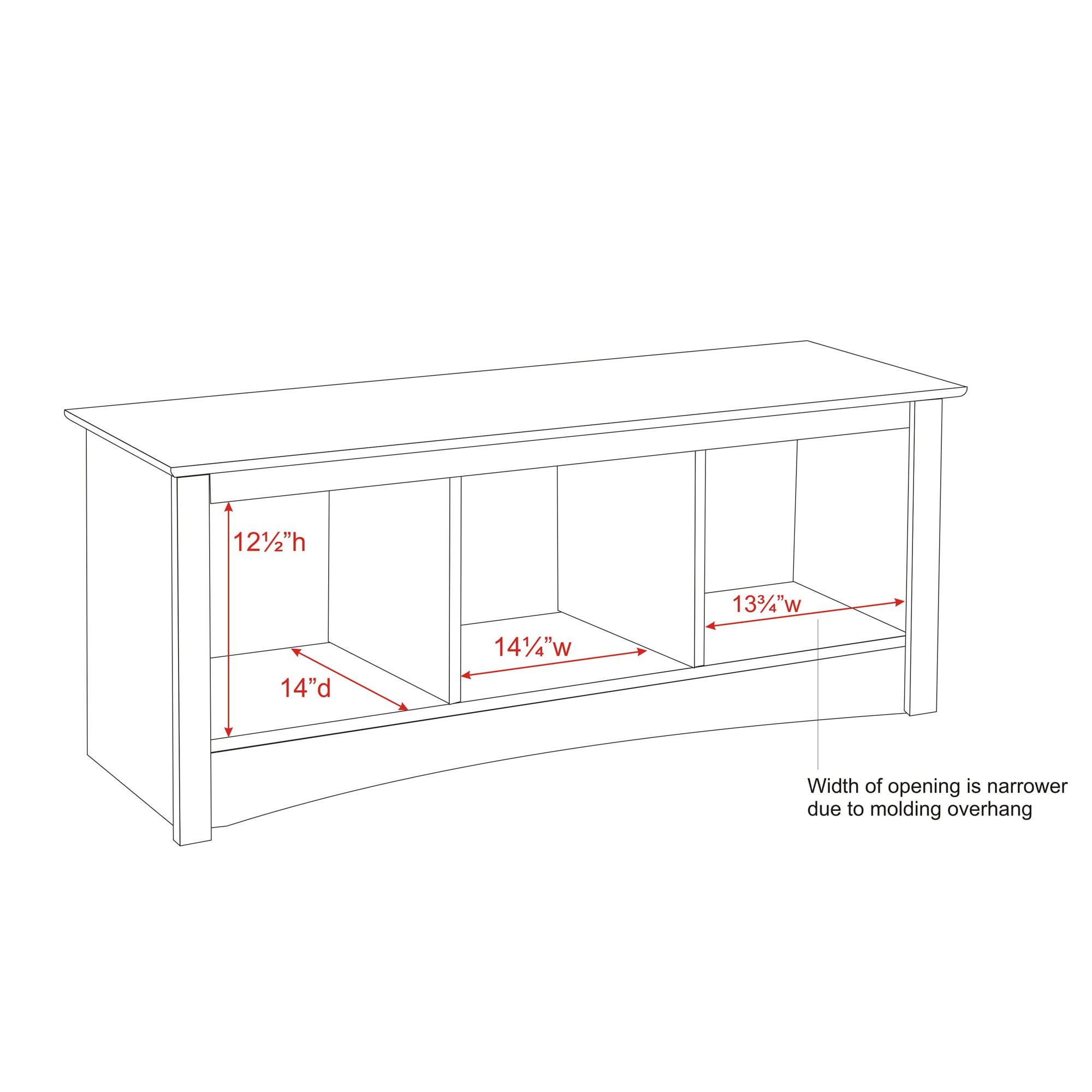 Cubbie Bench White - Prepac