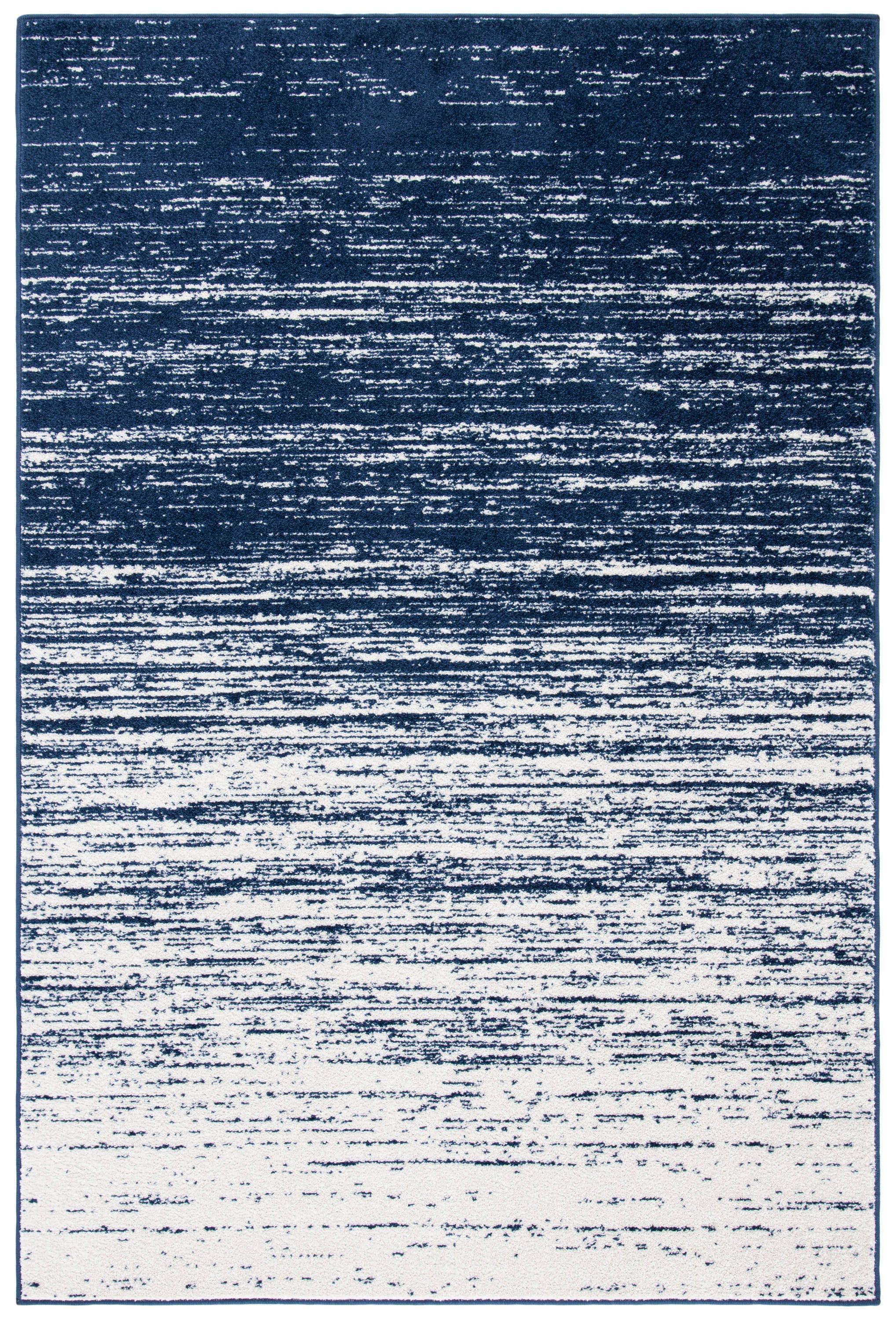 Adirondack ADR113 Machine Made Indoor Area Rug - Navy/Ivory - 8'x10' - Safavieh