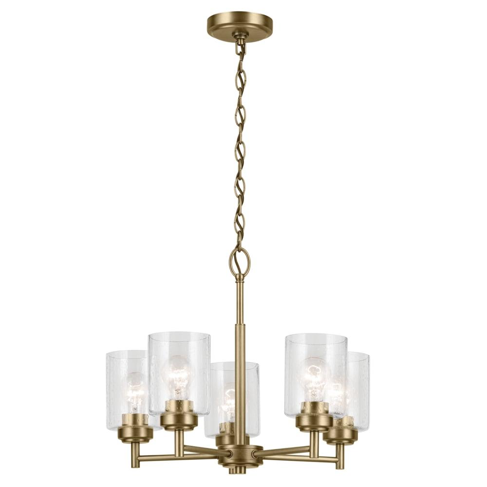 Kichler Lighting Winslow 5 - Light Chandelier in  Natural Brass
