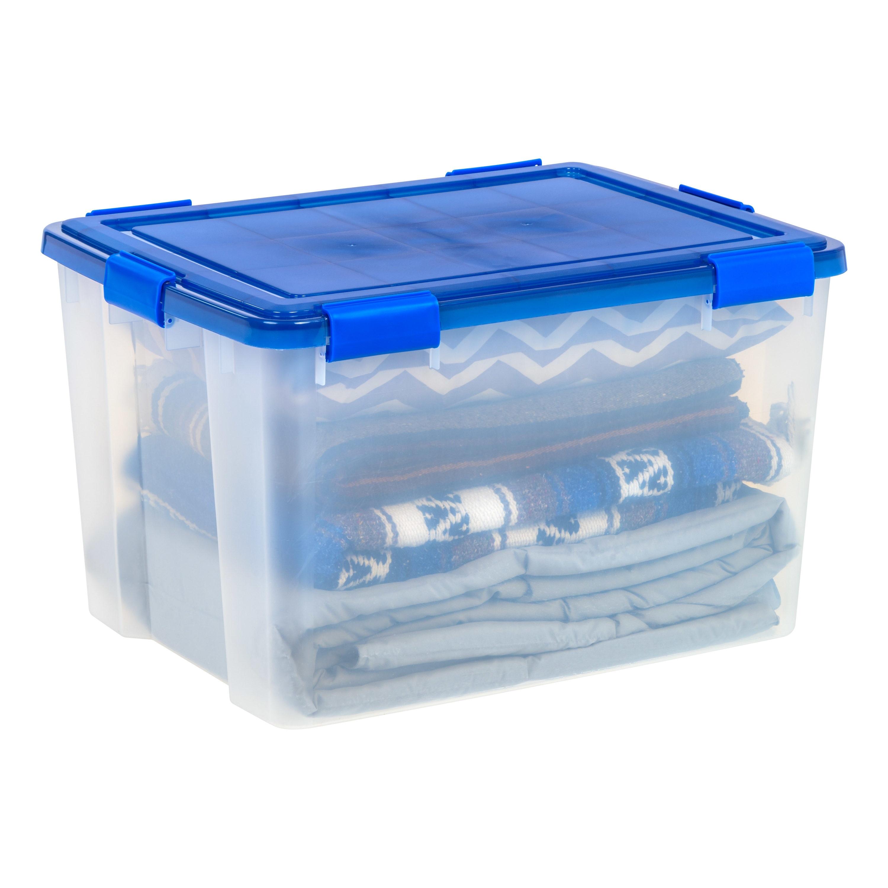 Weatherproof Clear Plastic Storage Tote