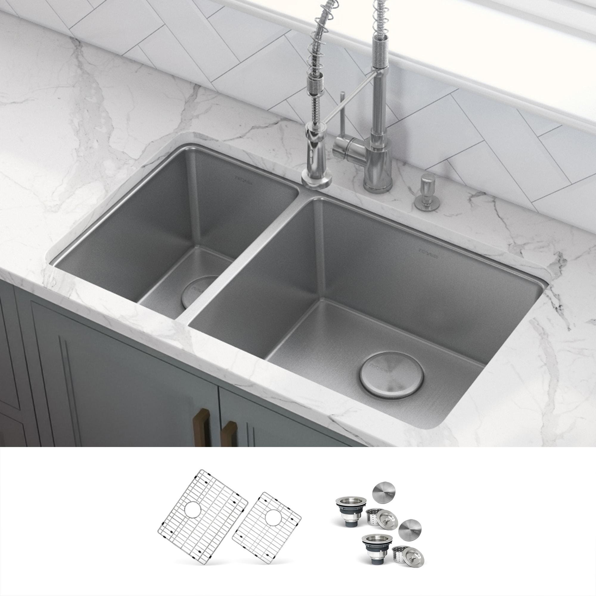 Ruvati 32-inch Undermount Kitchen Sink 16 Gauge Stainless Steel